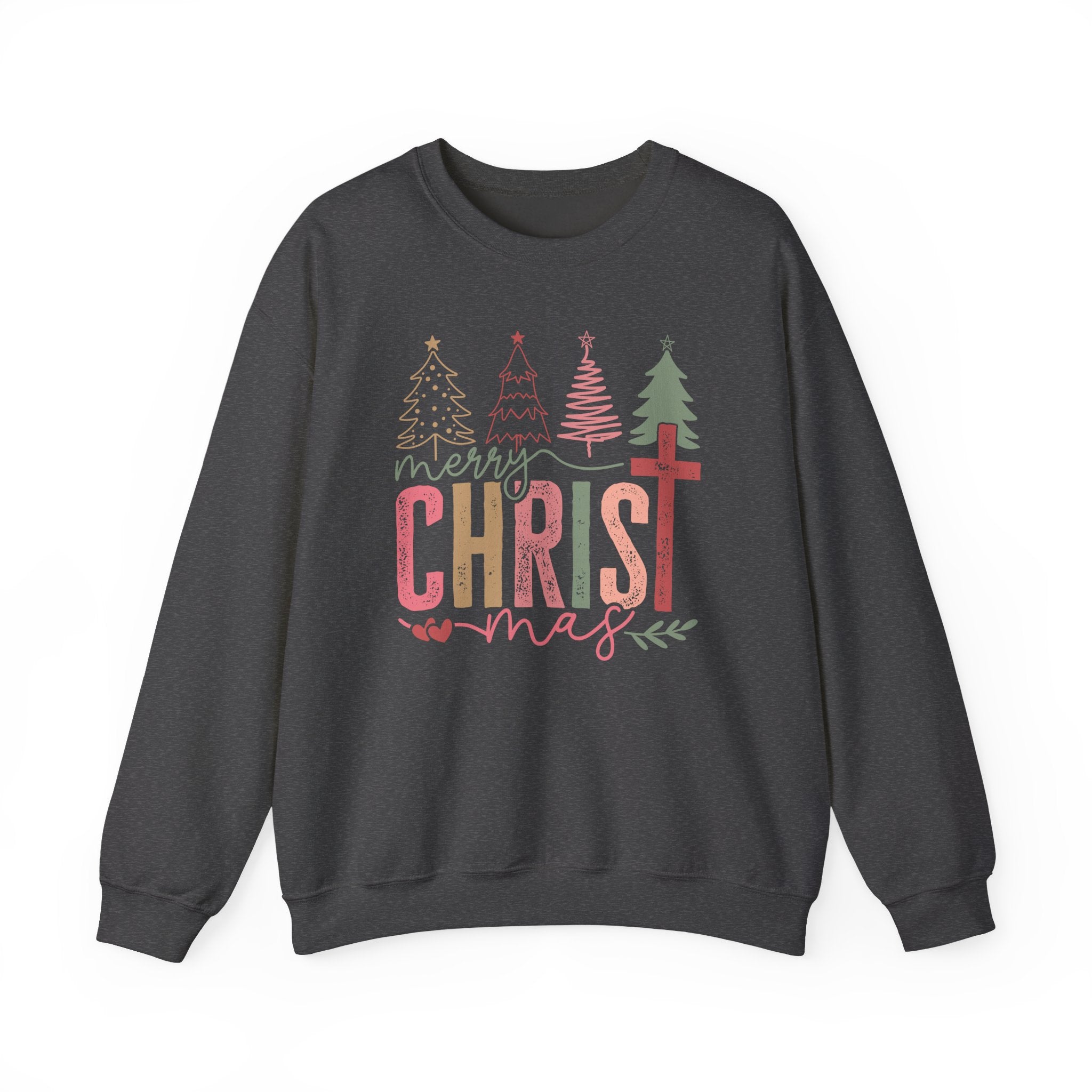 Merry CHRISTmas Sweatshirt – Christian Christmas Sweater for Women, Faith-Based Holiday Pullover