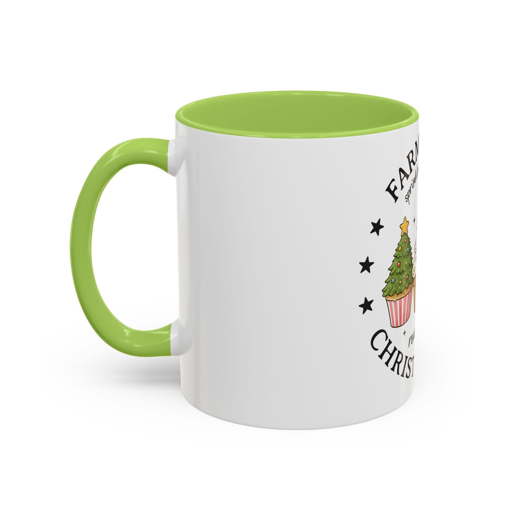 Farm Fresh Christmas Mug – Cupcake Tree, Frosting & Sprinkles Holiday Design