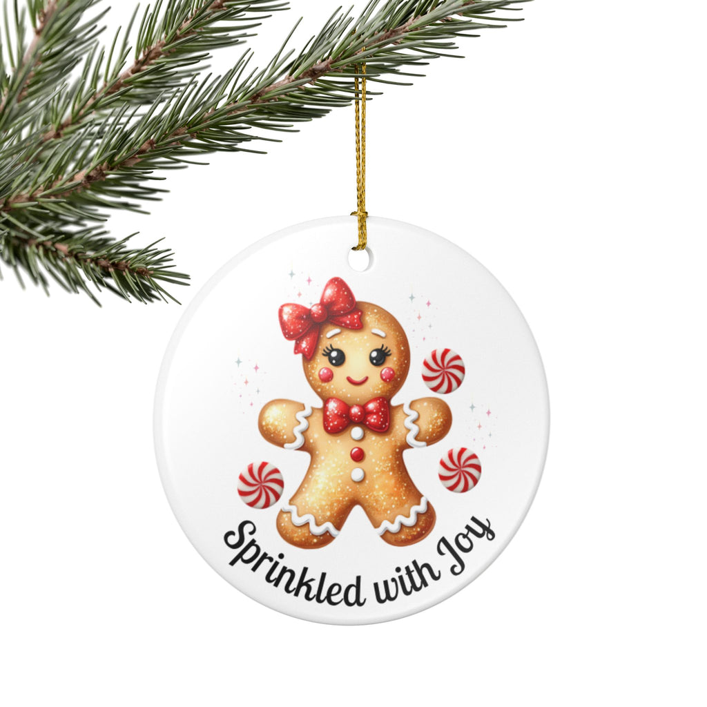 Sprinkled with Joy Gingerbread Girl Ornament – Cute Holiday Decor