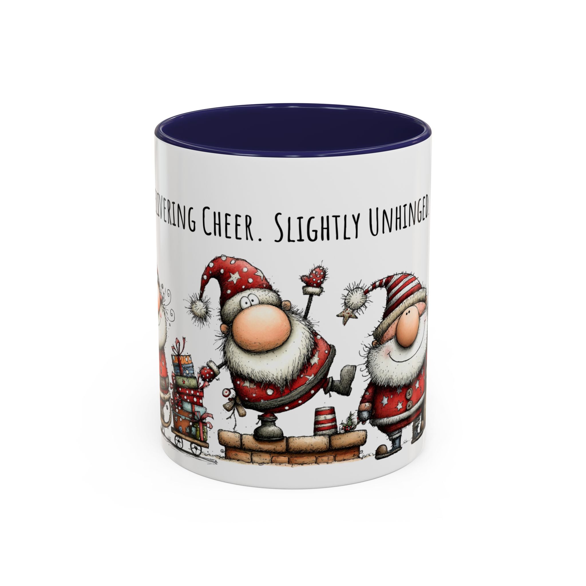 Delivering Cheer Santa Mug | Funny Holiday Coffee Cup