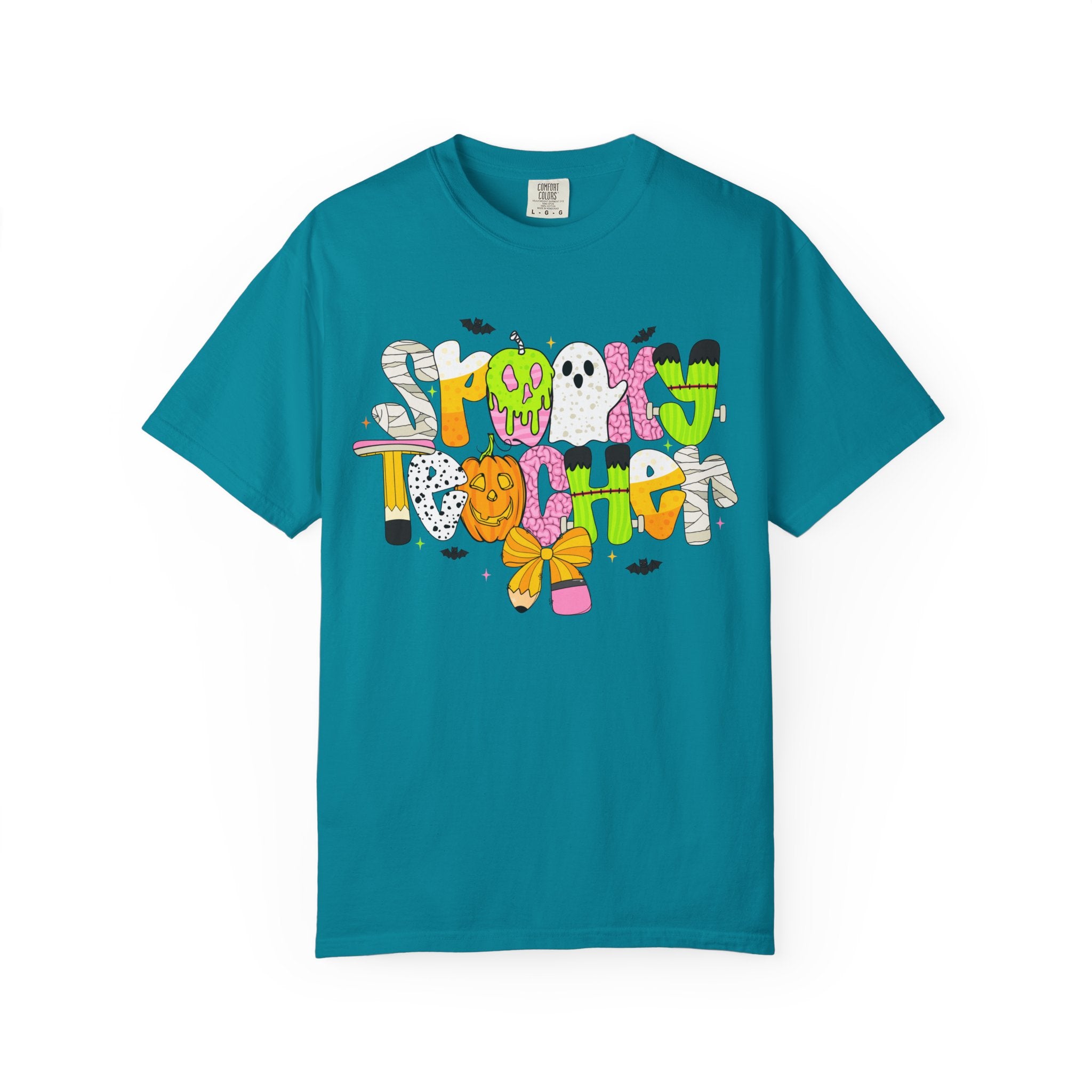 Spooky Teacher Shirt, Funny Halloween Teacher TShirt, Fall Graphic Tee, Halloween Teacher Gift, Cute October School Shirt
