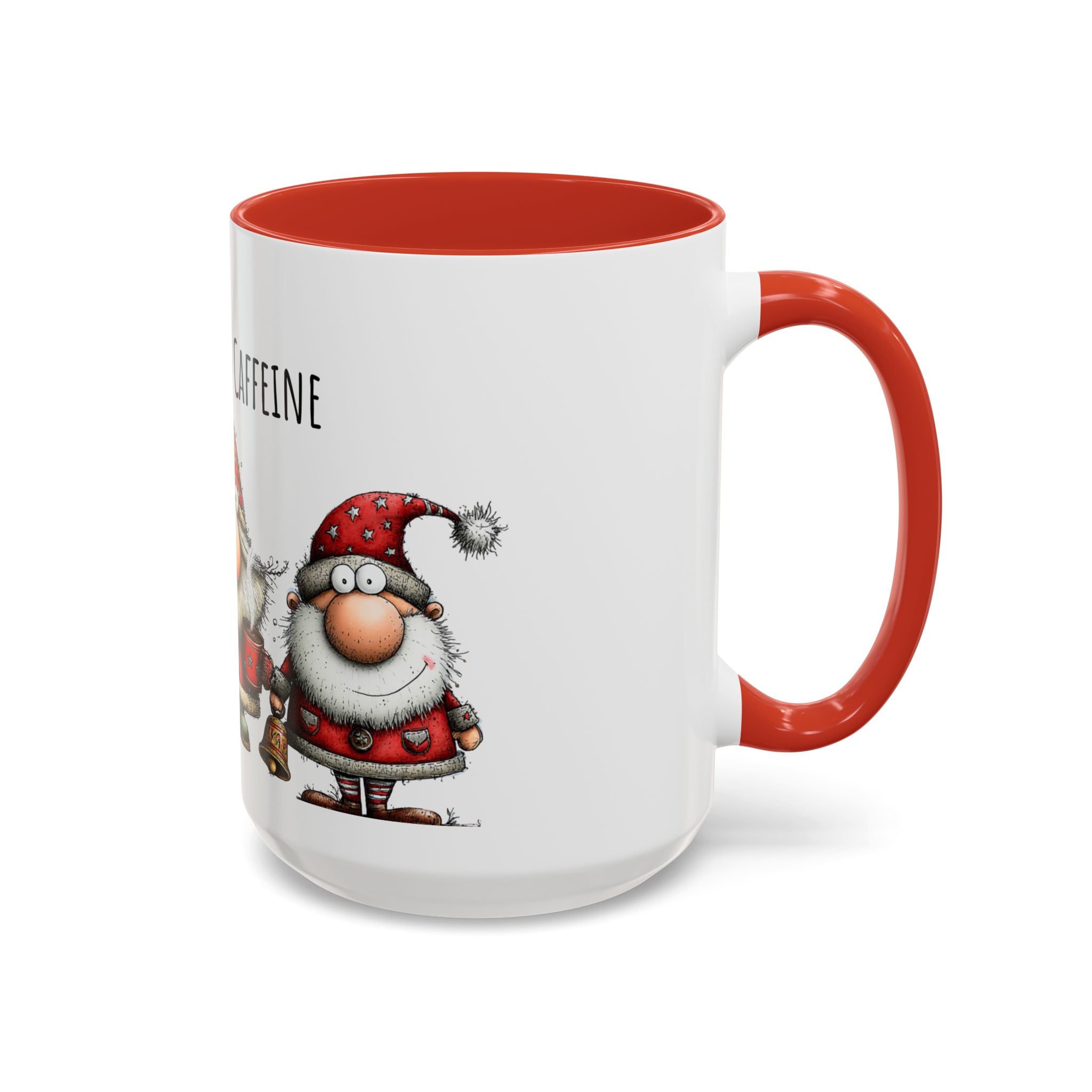 Peace Love Caffeine Santa Mug – Cozy Christmas Coffee Cup