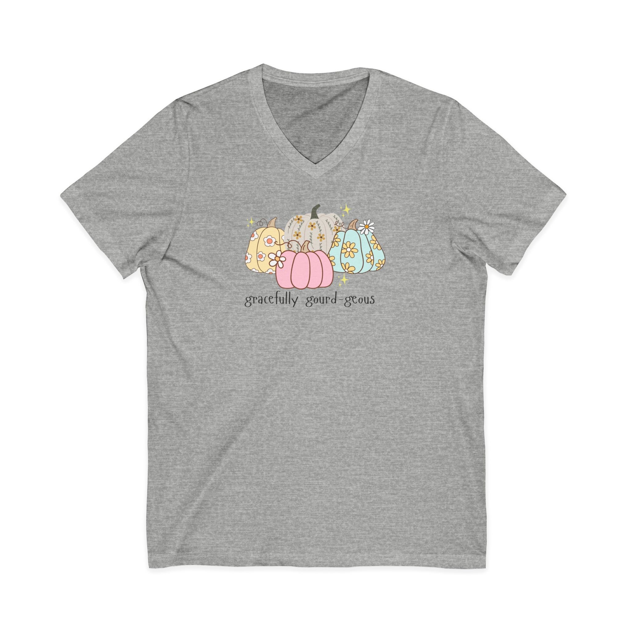 Gracefully Gourd-geous Shirt – Pastel Pumpkin Fall Tee for Women