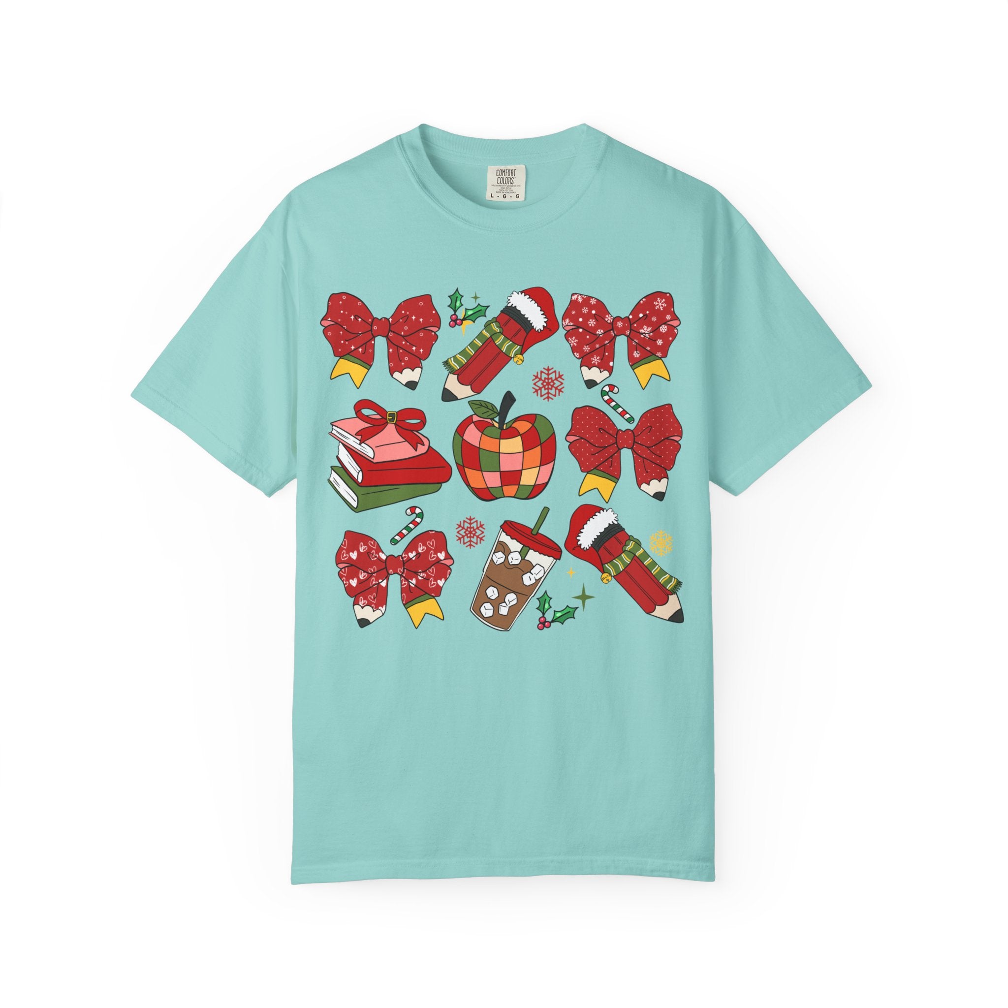 Christmas Teacher Sweatshirt | Red Bows & Holiday Classroom Pullover