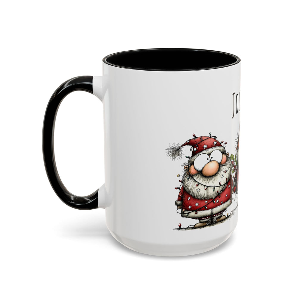 Jolly-Ish Coffee Mug - Festive Holiday Drinkware, Christmas Gift, Santa Decor, Fun Coffee Cup, Winter Cheer Mug