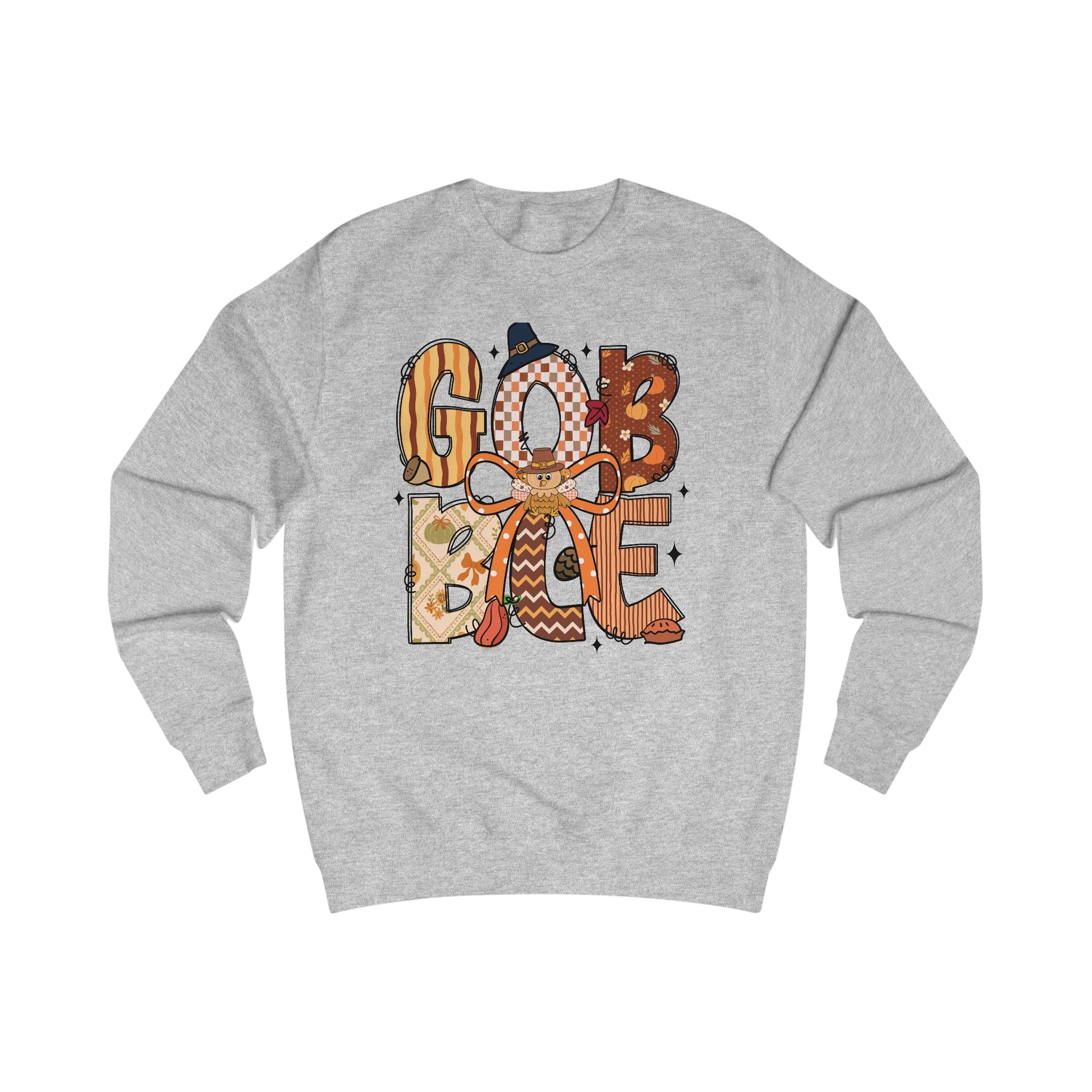 Thanksgiving Gobble Sweatshirt, Cozy Unisex Fall Sweater, Holiday Gift, Seasonal Apparel, Autumn Fashion, Family Gathering Wear