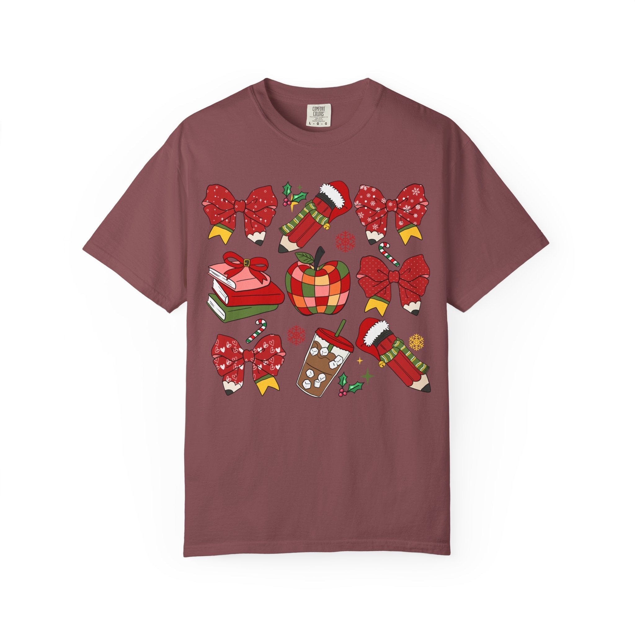 Christmas Teacher Sweatshirt | Red Bows & Holiday Classroom Pullover