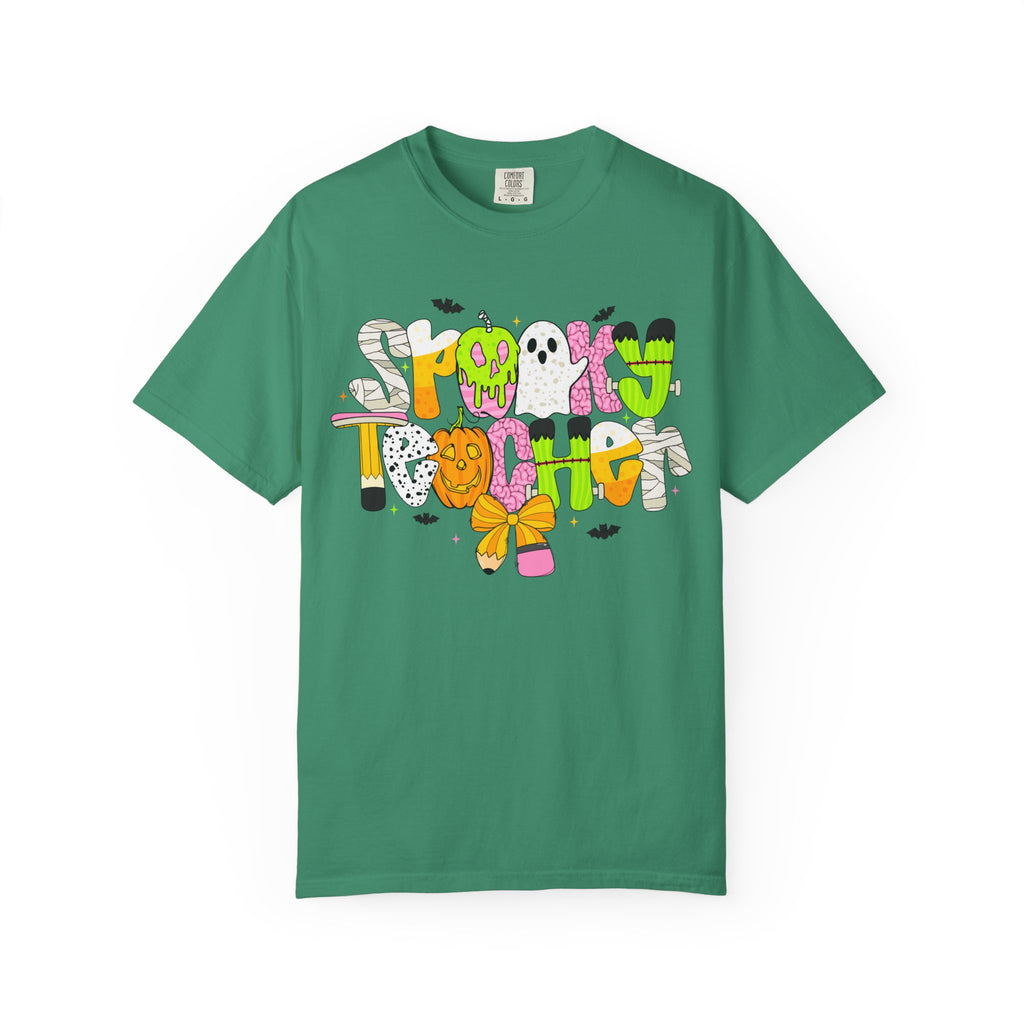 Spooky Teacher Shirt, Funny Halloween Teacher TShirt, Fall Graphic Tee, Halloween Teacher Gift, Cute October School Shirt