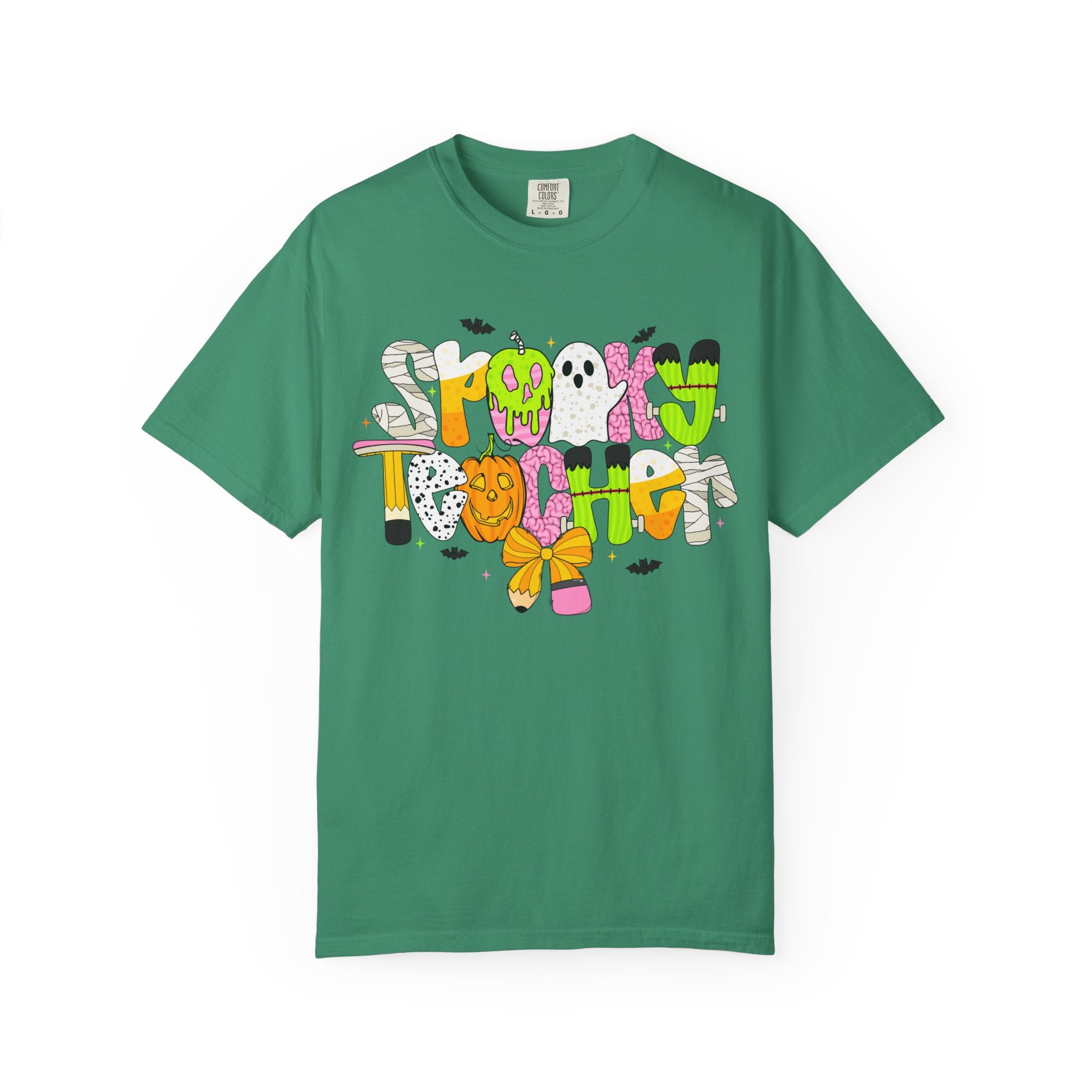 Spooky Teacher Shirt, Funny Halloween Teacher TShirt, Fall Graphic Tee, Halloween Teacher Gift, Cute October School Shirt