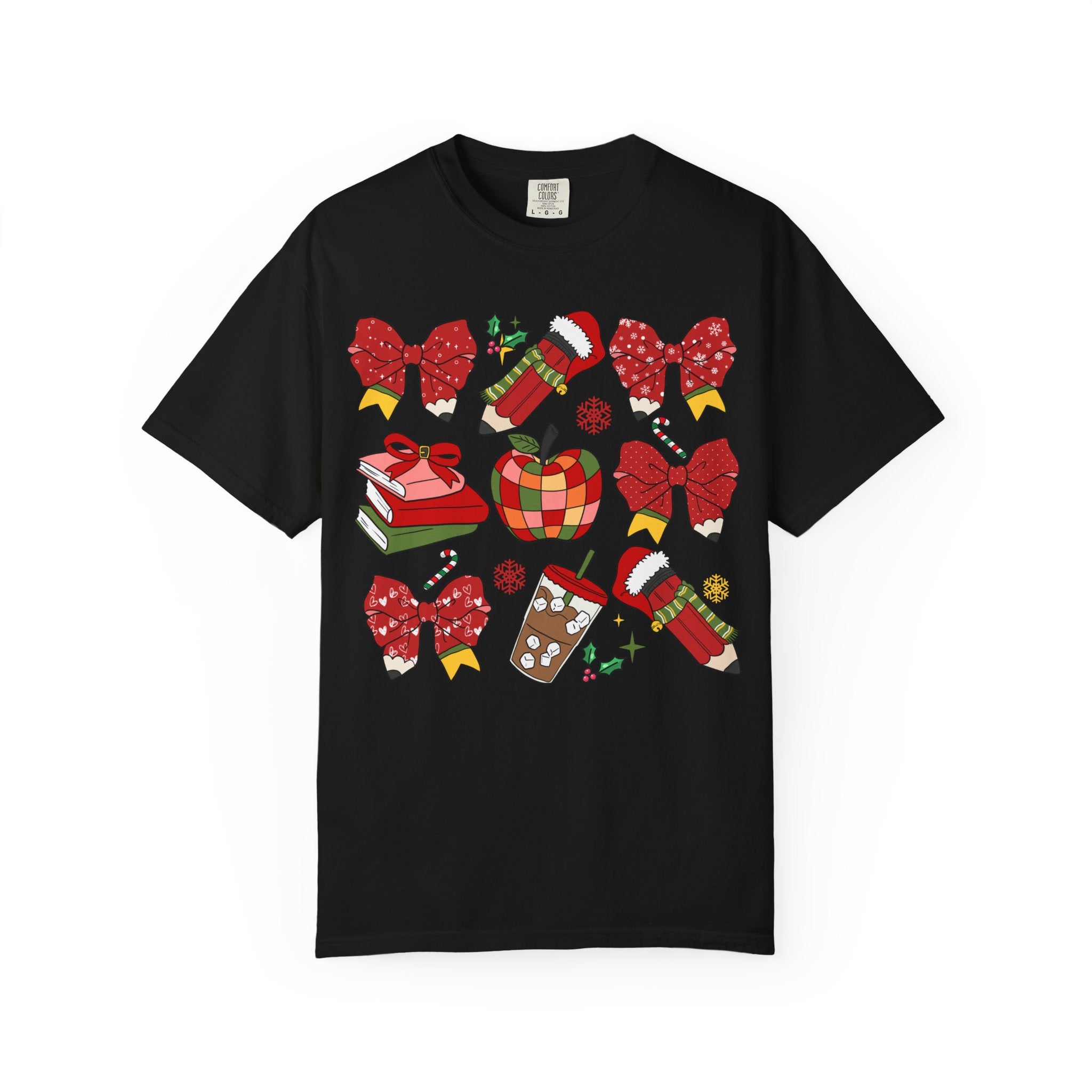 Christmas Teacher Sweatshirt | Red Bows & Holiday Classroom Pullover