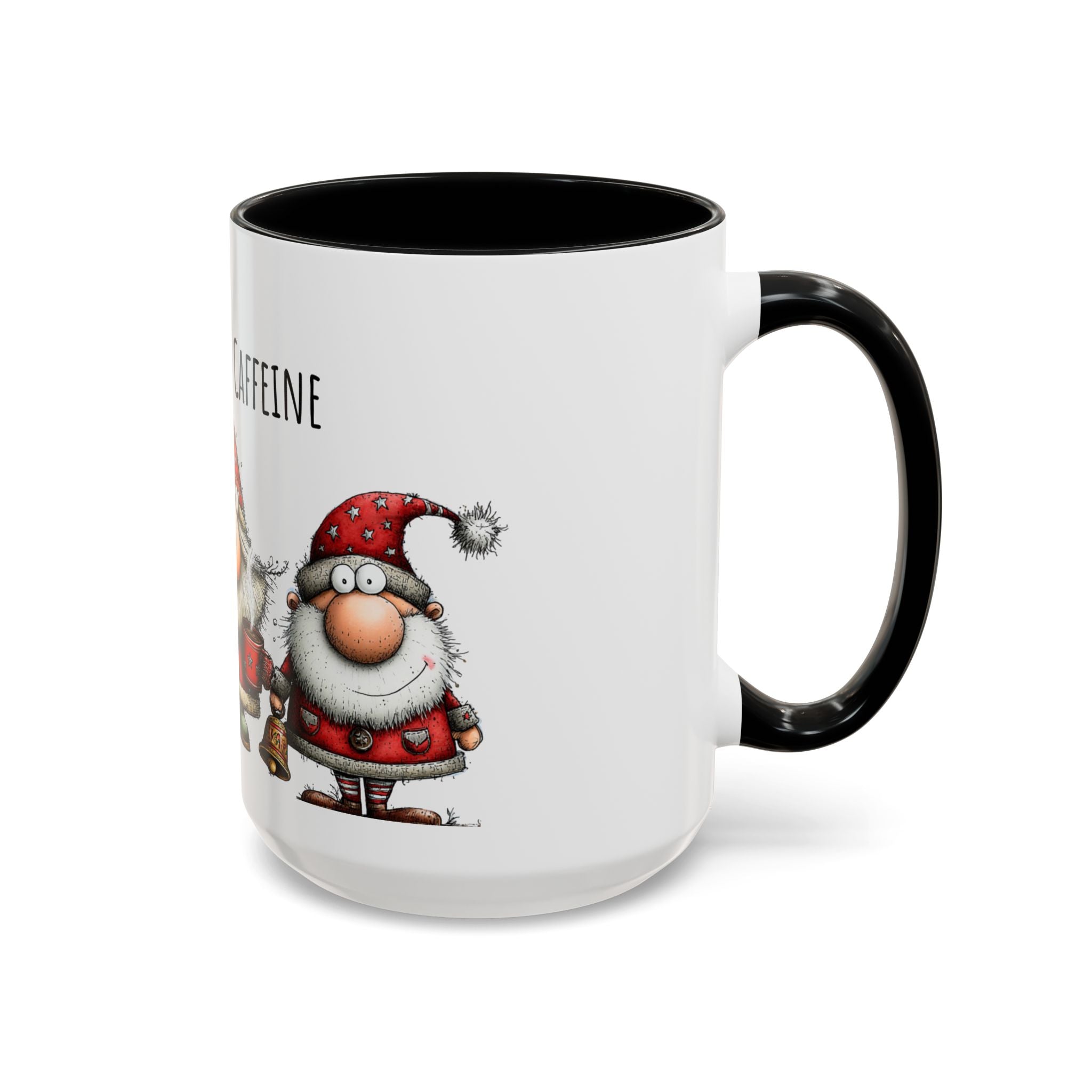 Peace Love Caffeine Santa Mug – Cozy Christmas Coffee Cup