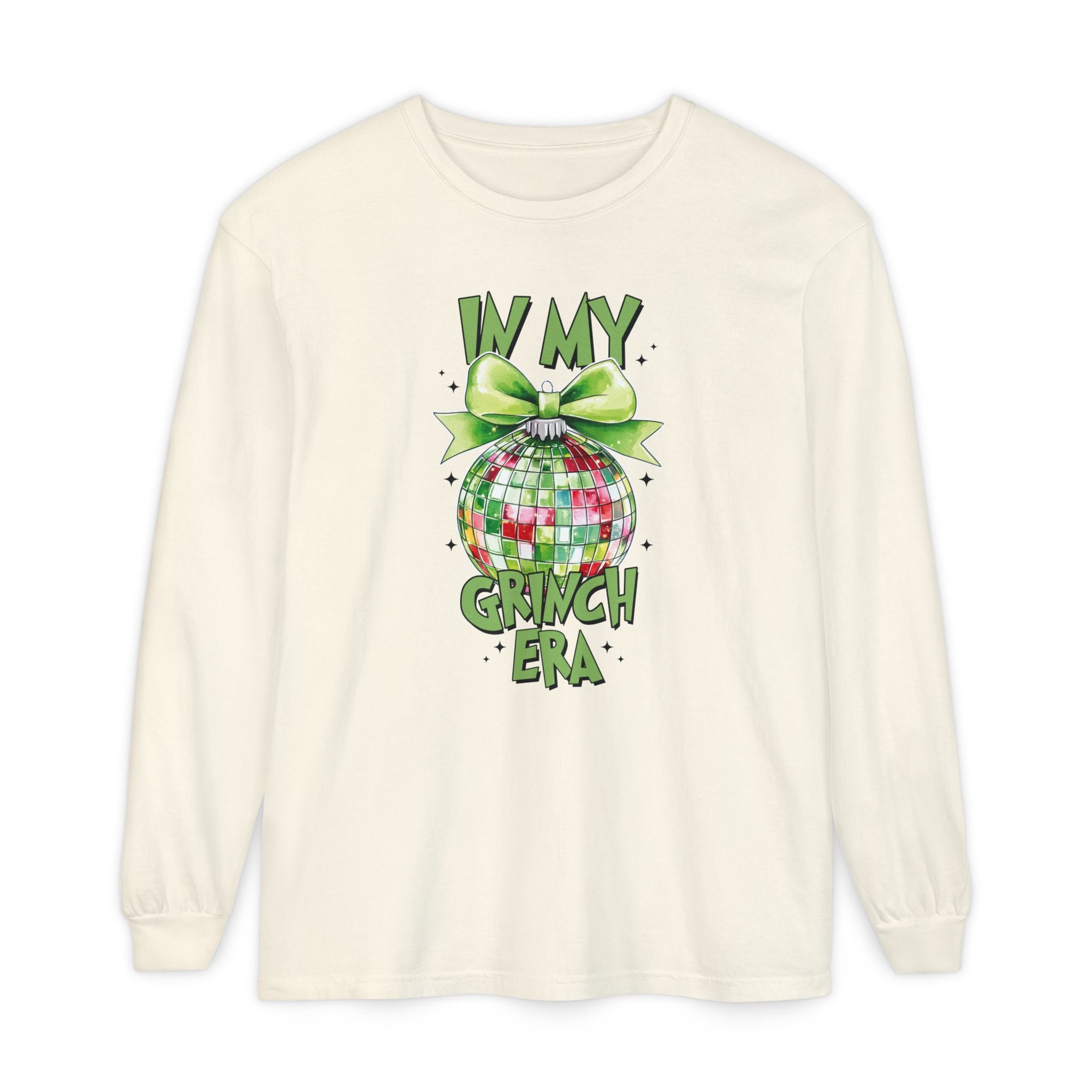 In My Grinch Era Shirt – Funny Christmas Tee with Disco Ornament