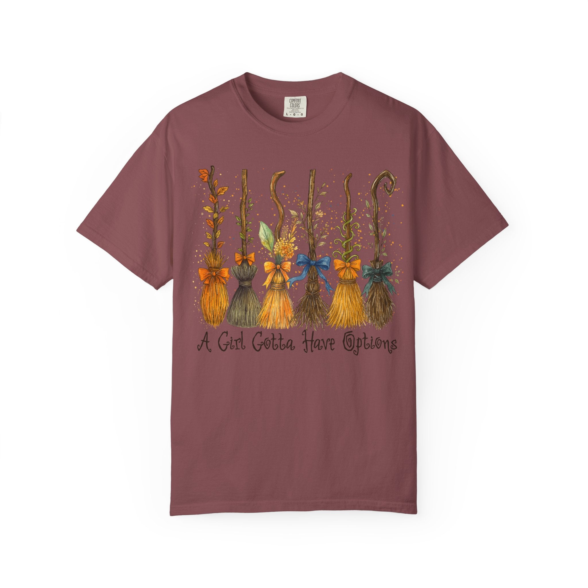 A Girl Gotta Have Options Witch Shirt – Funny Halloween Tee