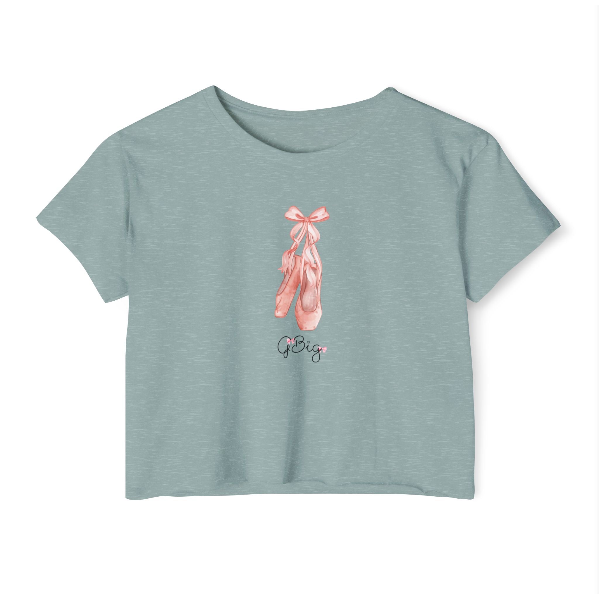 Sorority GBig Crop Top – Pink Bow Grand Big Sister Shirt for Sorority Fam Reveal