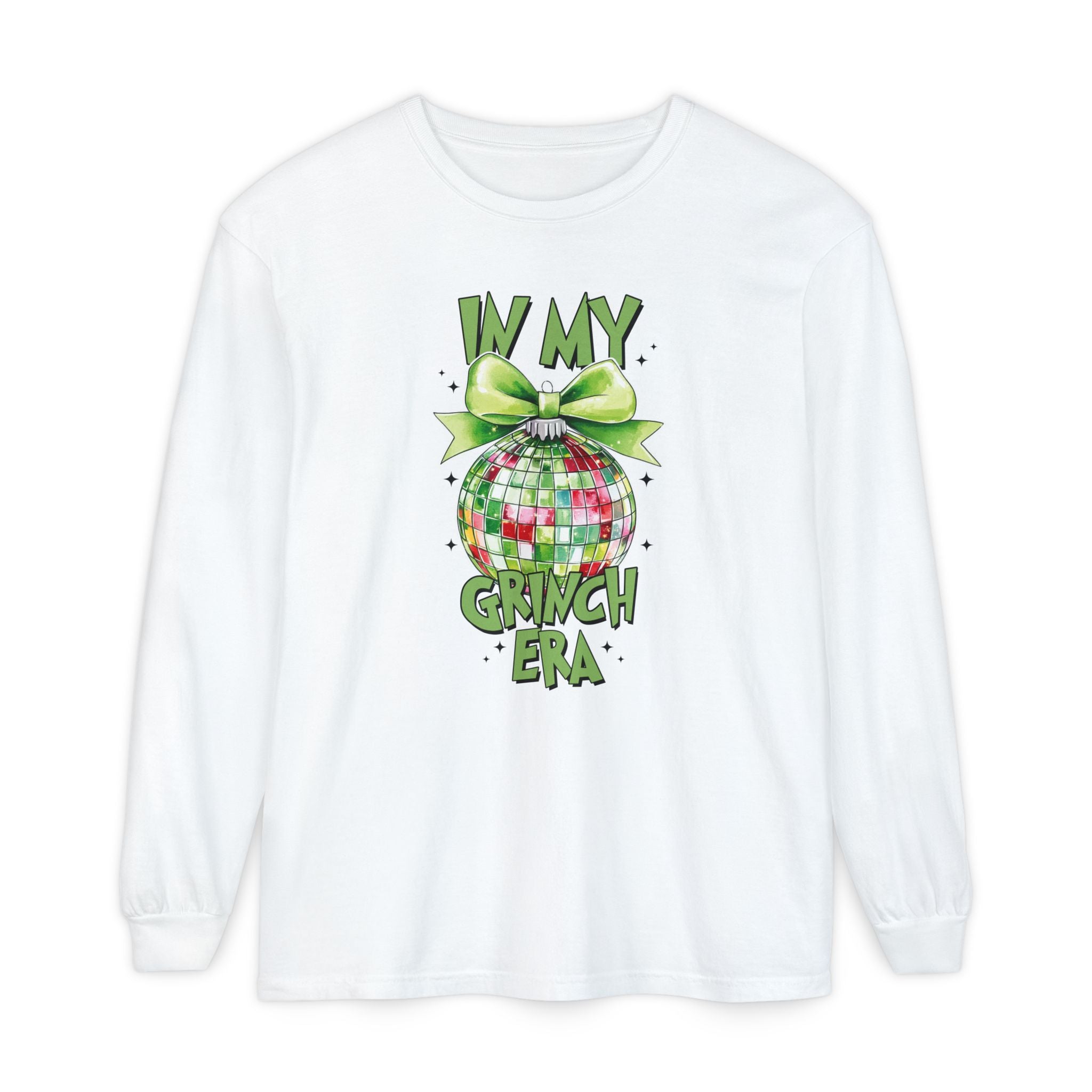 In My Grinch Era Shirt – Funny Christmas Tee with Disco Ornament