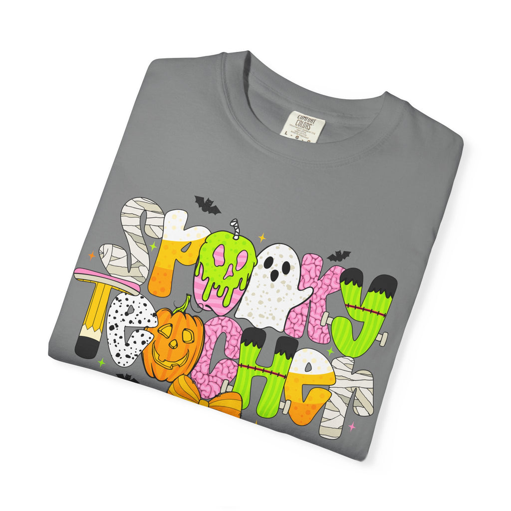 Spooky Teacher Shirt, Funny Halloween Teacher TShirt, Fall Graphic Tee, Halloween Teacher Gift, Cute October School Shirt