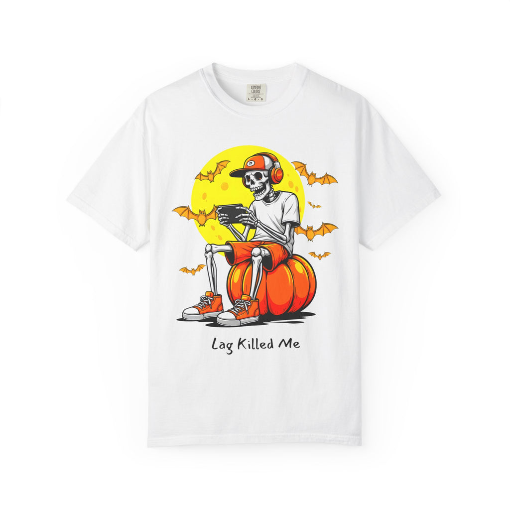 Lag Killed Me Gamer Skeleton Tee