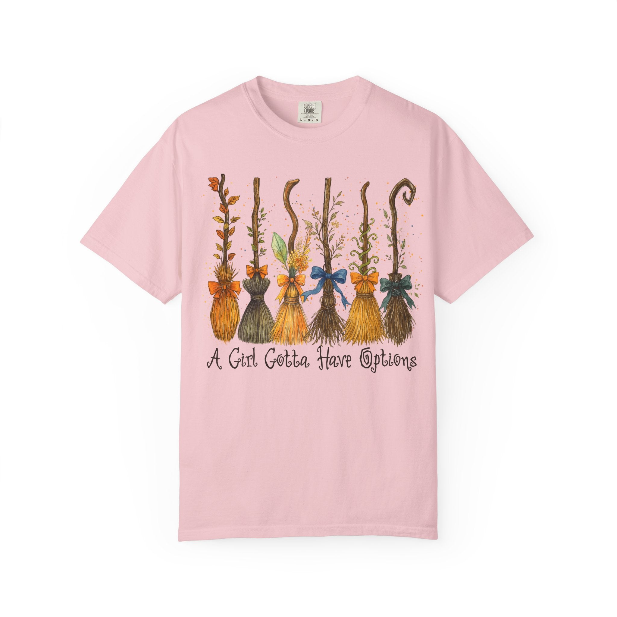 A Girl Gotta Have Options Witch Shirt – Funny Halloween Tee
