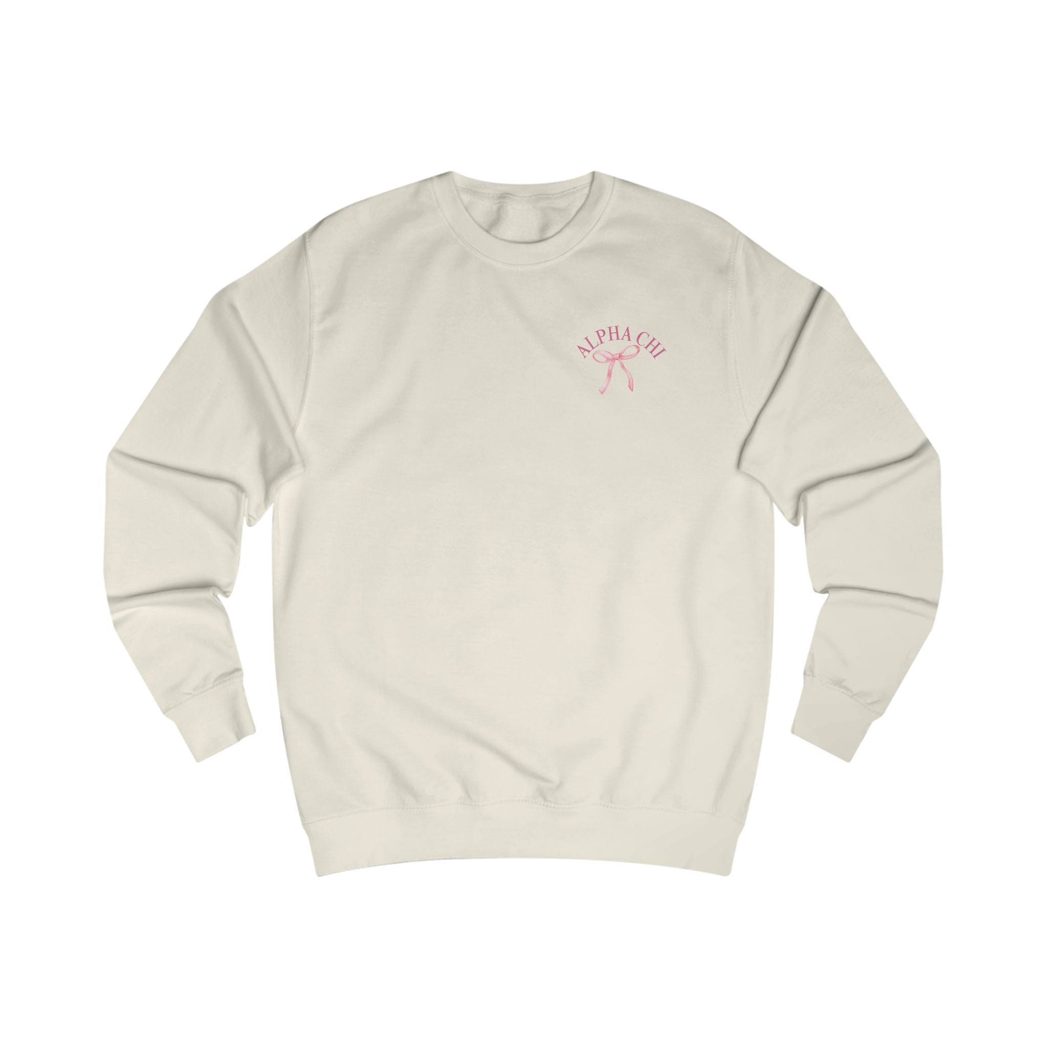 Alpha Chi Apparel | Born to be Loved Bow Crewneck Sweatshirt