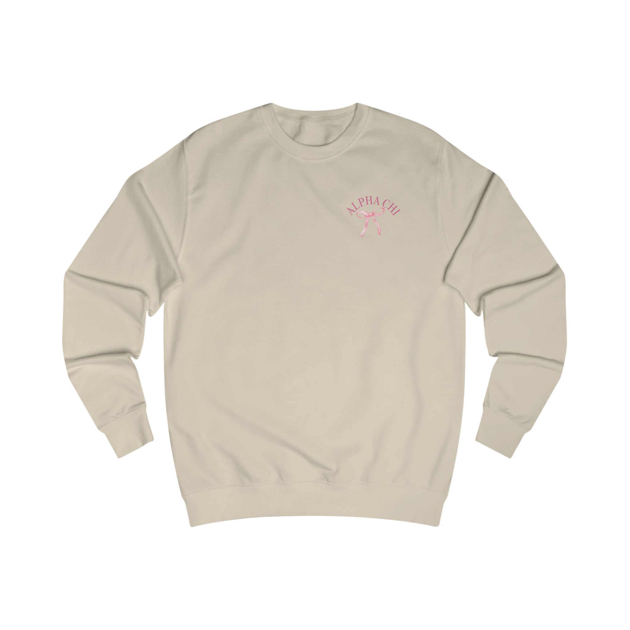 Alpha Chi Apparel | Born to be Loved Bow Crewneck Sweatshirt