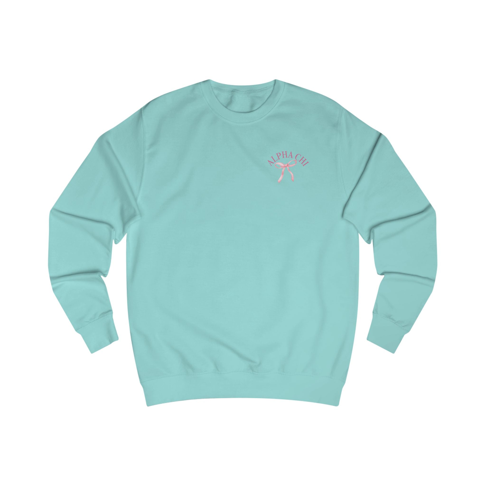 Alpha Chi Apparel | Born to be Loved Bow Crewneck Sweatshirt