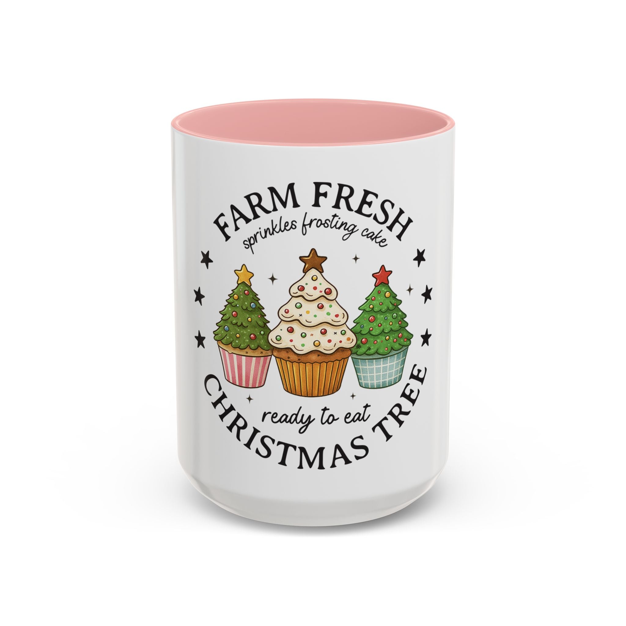Farm Fresh Christmas Mug – Cupcake Tree, Frosting & Sprinkles Holiday Design