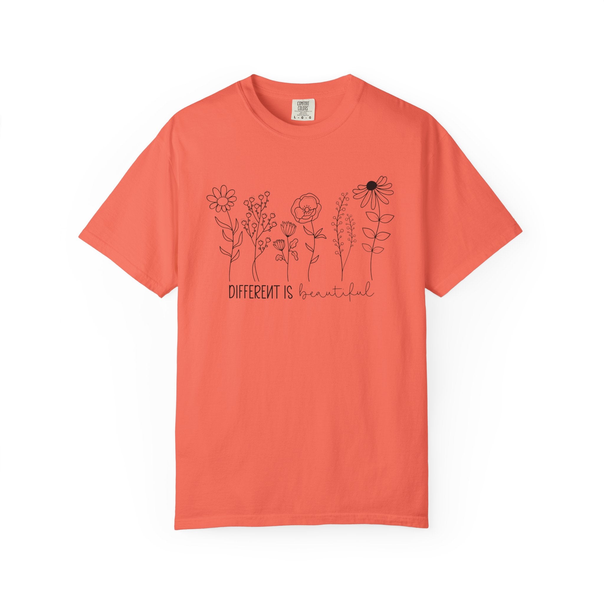 Different Is Beautiful Wildflower Shirt – Embrace Uniqueness Tee