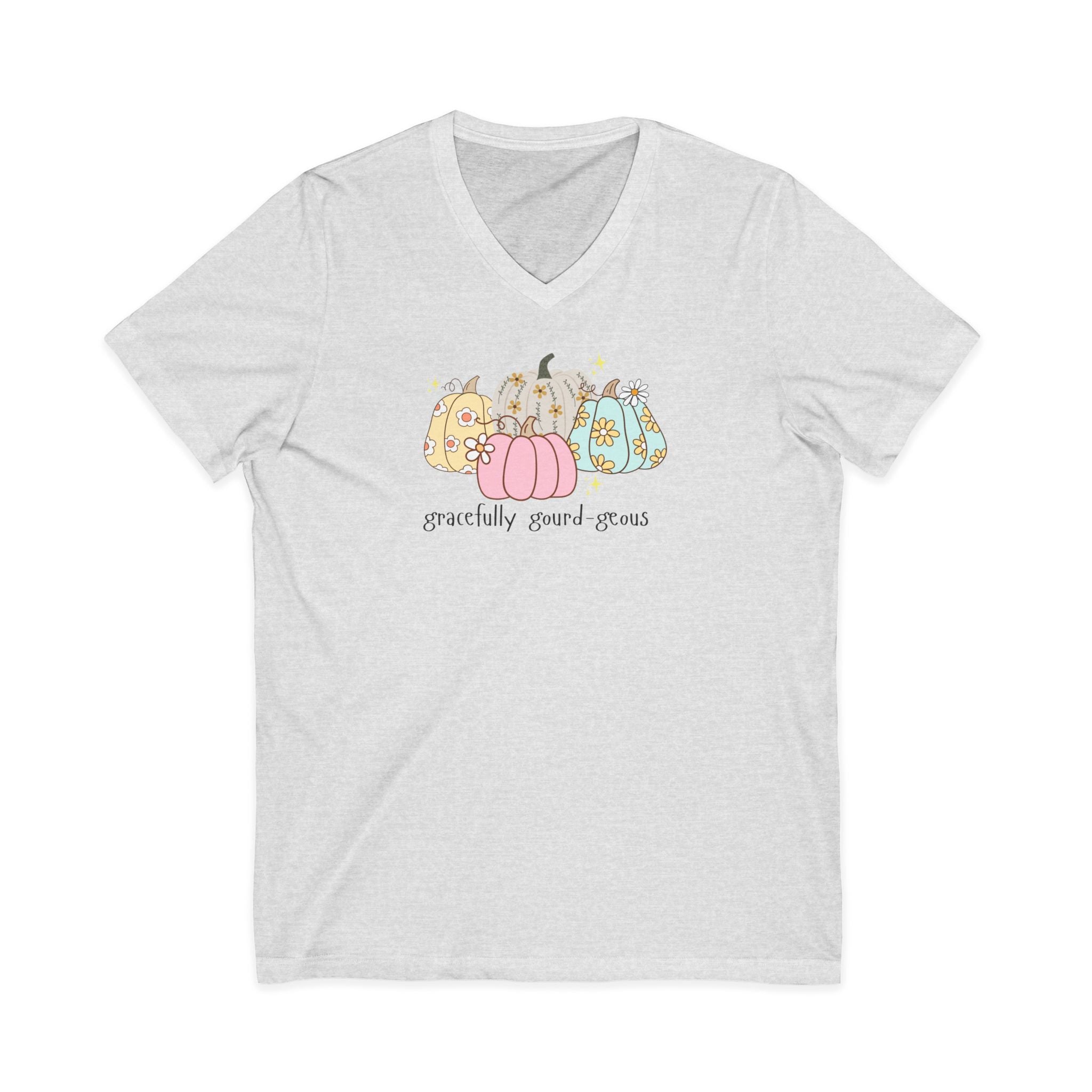 Gracefully Gourd-geous Shirt – Pastel Pumpkin Fall Tee for Women