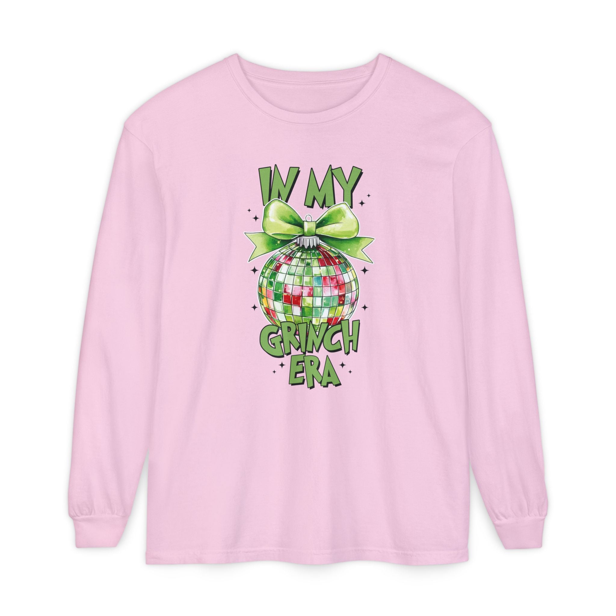 In My Grinch Era Shirt – Funny Christmas Tee with Disco Ornament