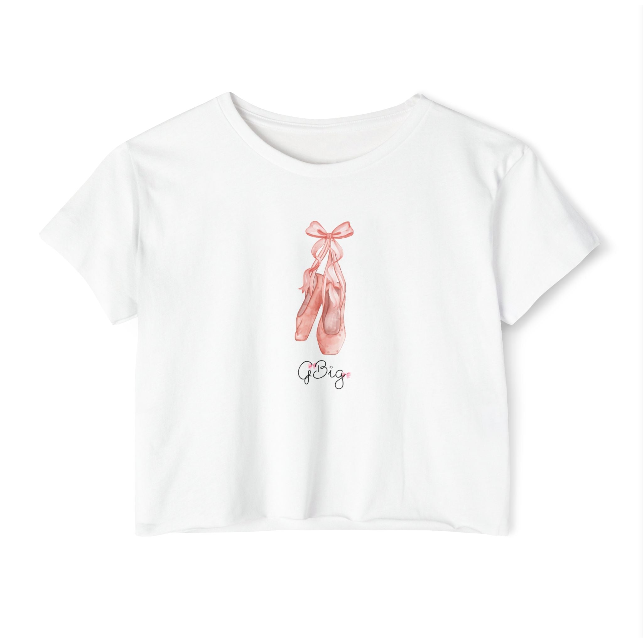 Sorority GBig Crop Top – Pink Bow Grand Big Sister Shirt for Sorority Fam Reveal