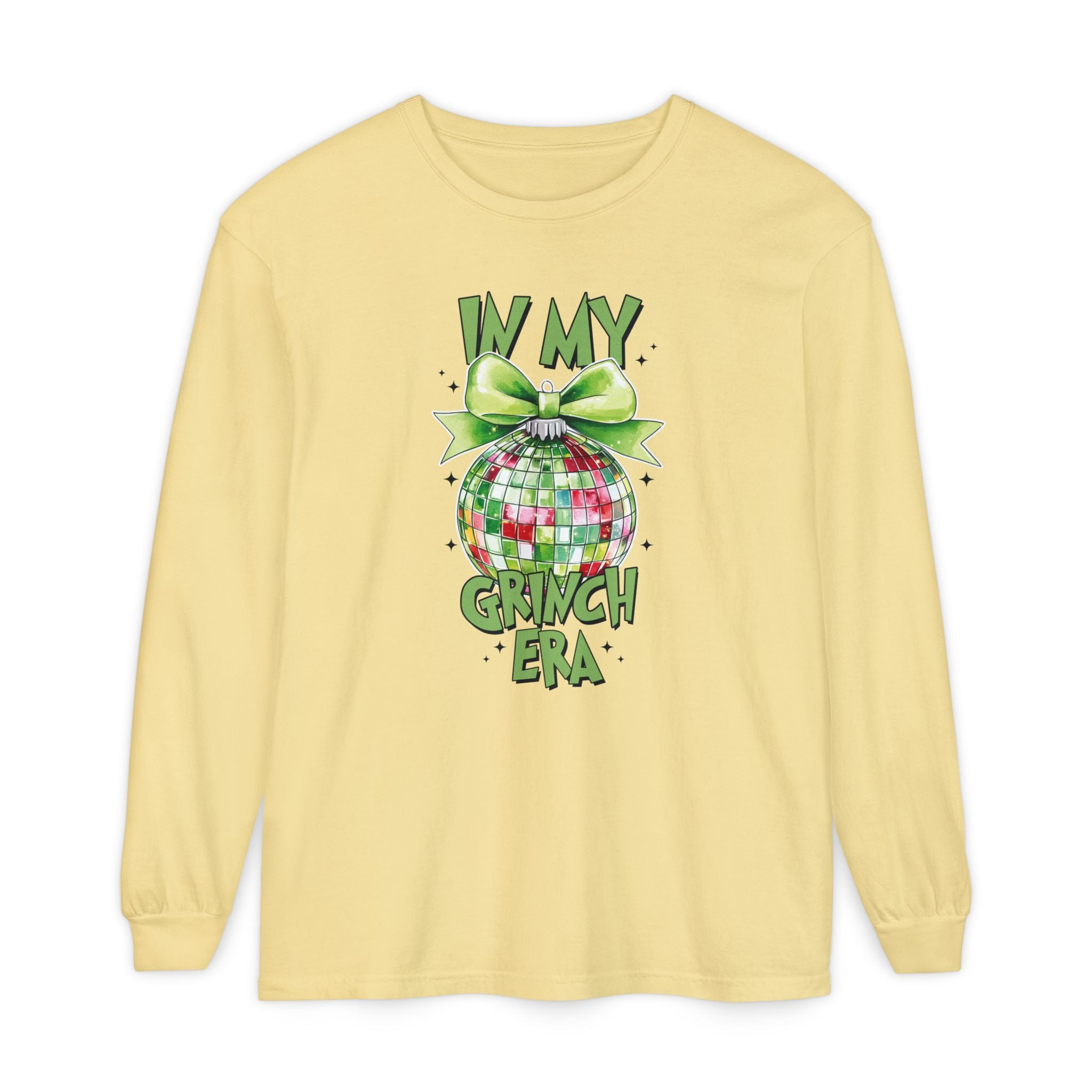 In My Grinch Era Shirt – Funny Christmas Tee with Disco Ornament
