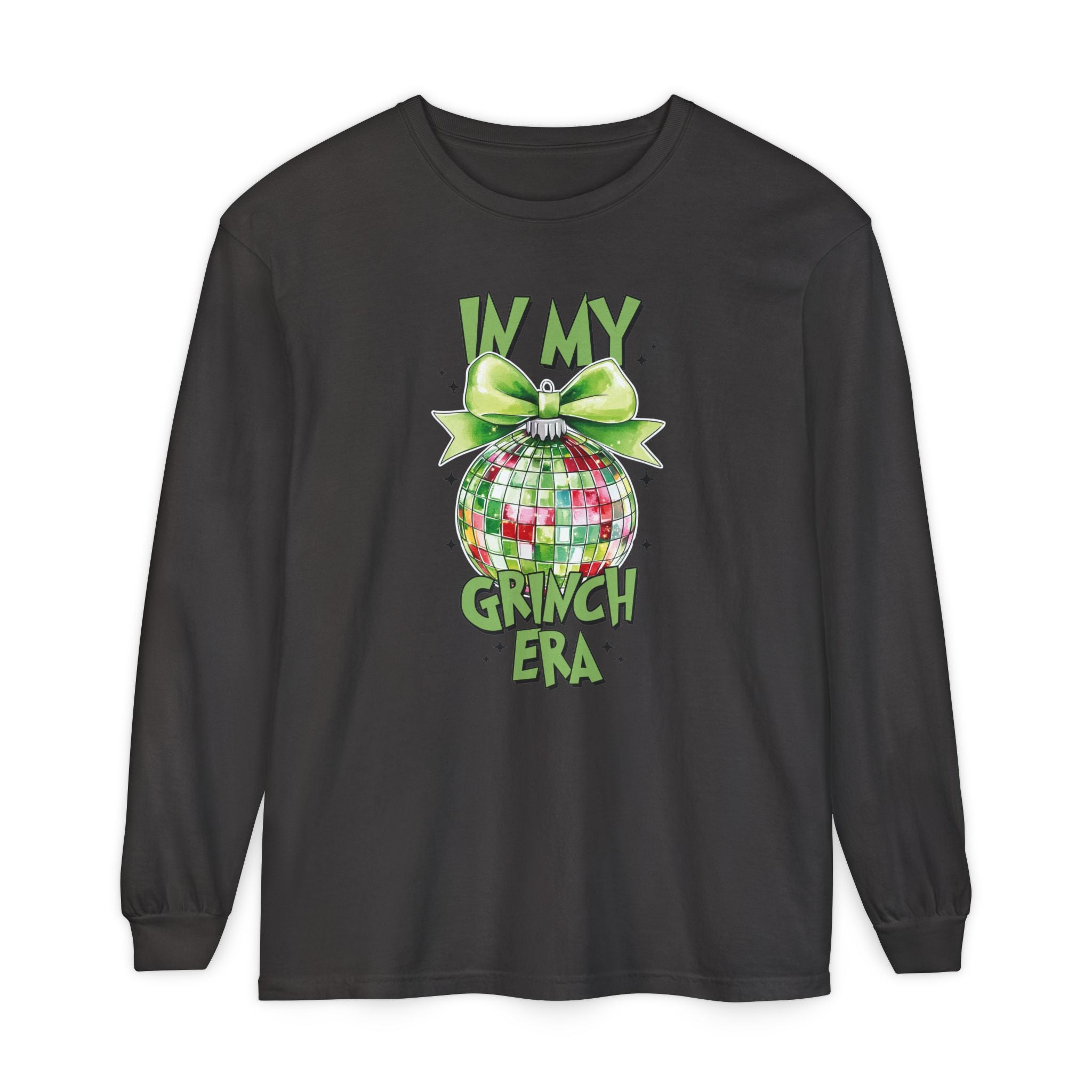 In My Grinch Era Shirt – Funny Christmas Tee with Disco Ornament