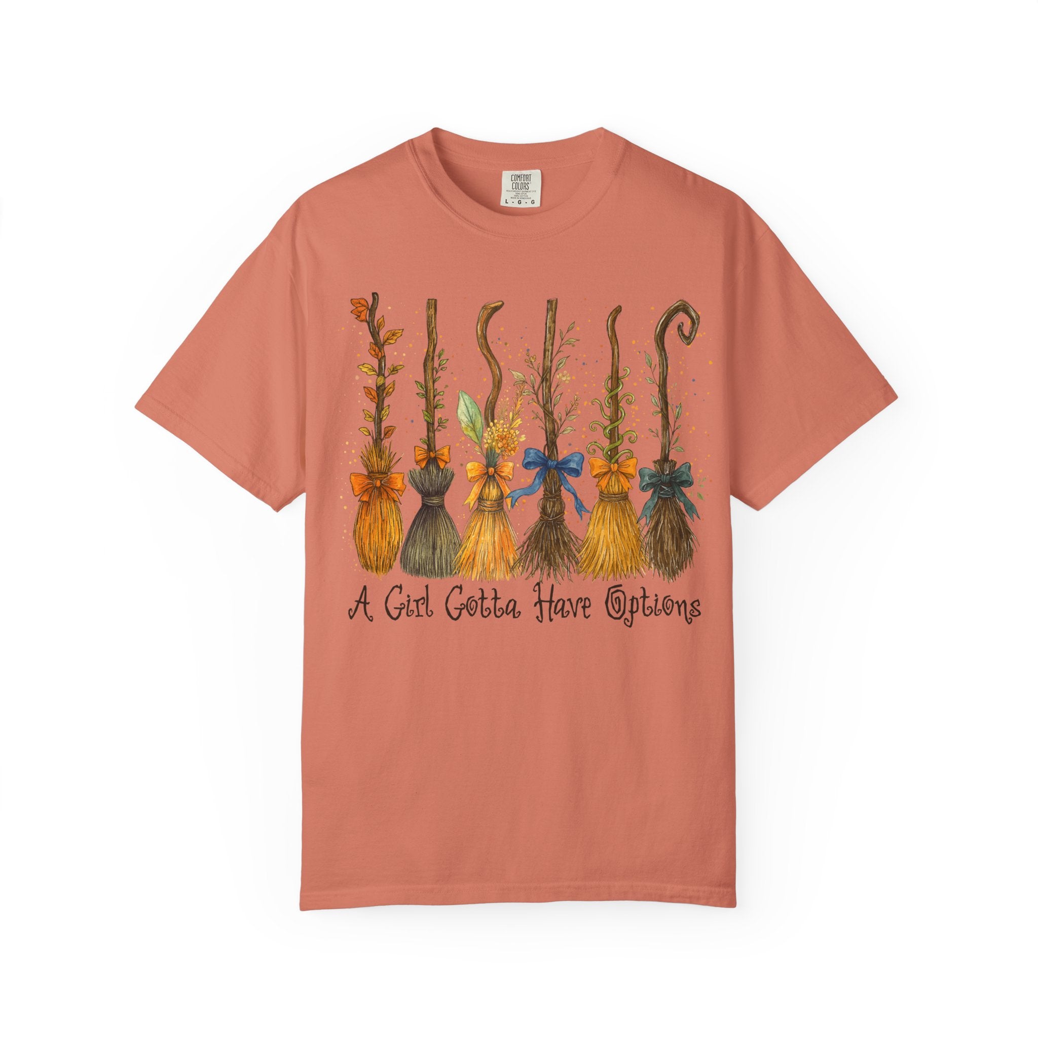 A Girl Gotta Have Options Witch Shirt – Funny Halloween Tee