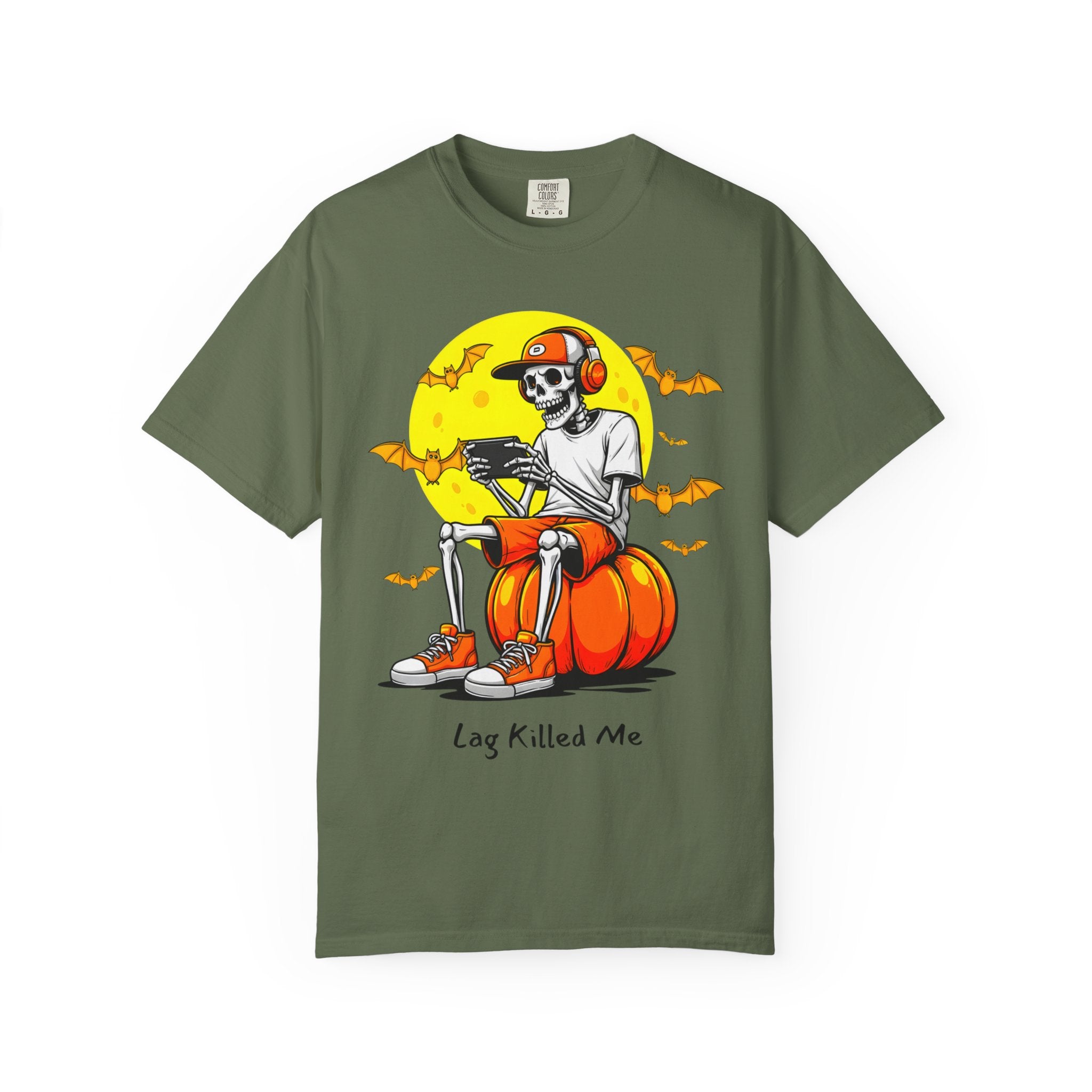 Lag Killed Me Gamer Skeleton Tee