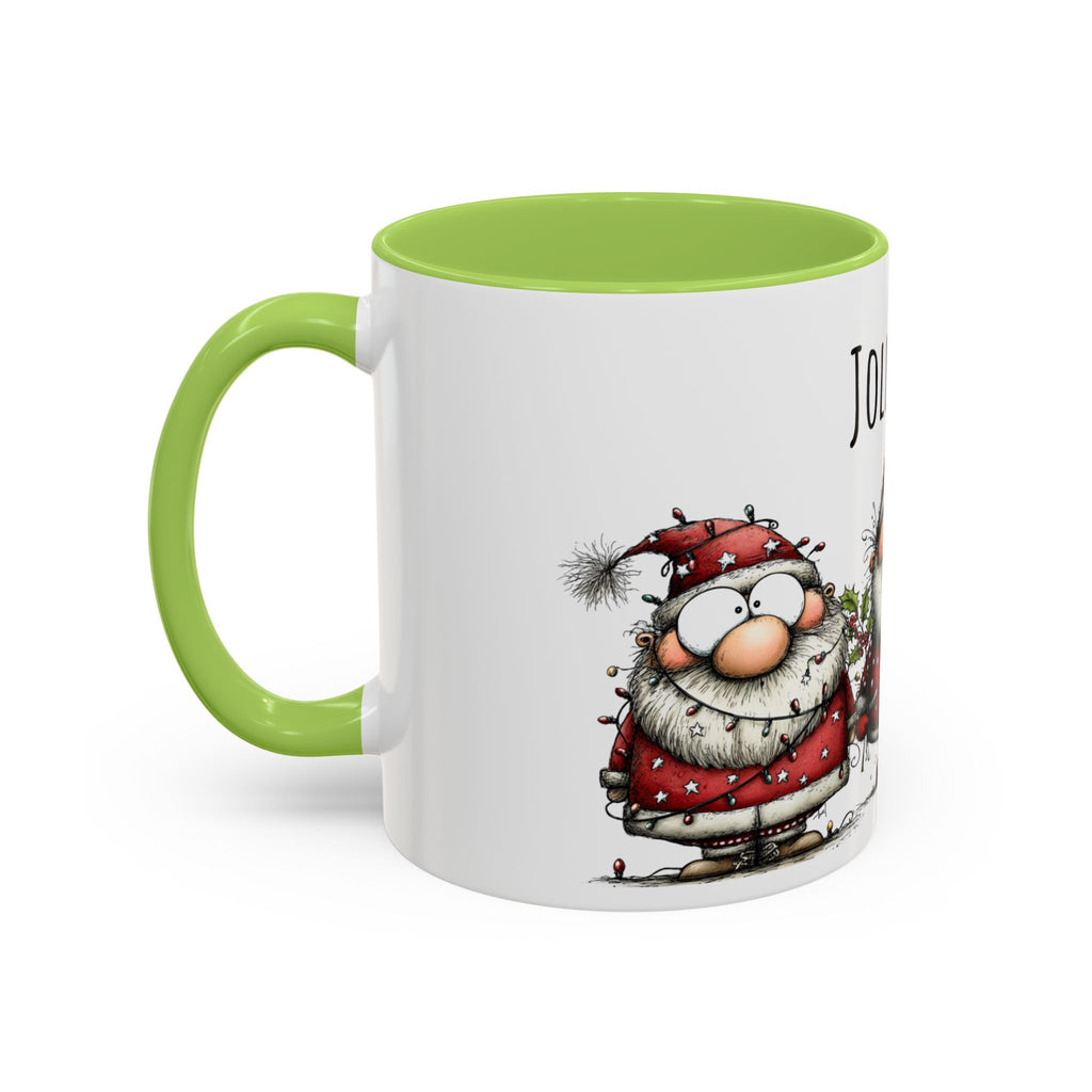 Jolly-Ish Coffee Mug - Festive Holiday Drinkware, Christmas Gift, Santa Decor, Fun Coffee Cup, Winter Cheer Mug