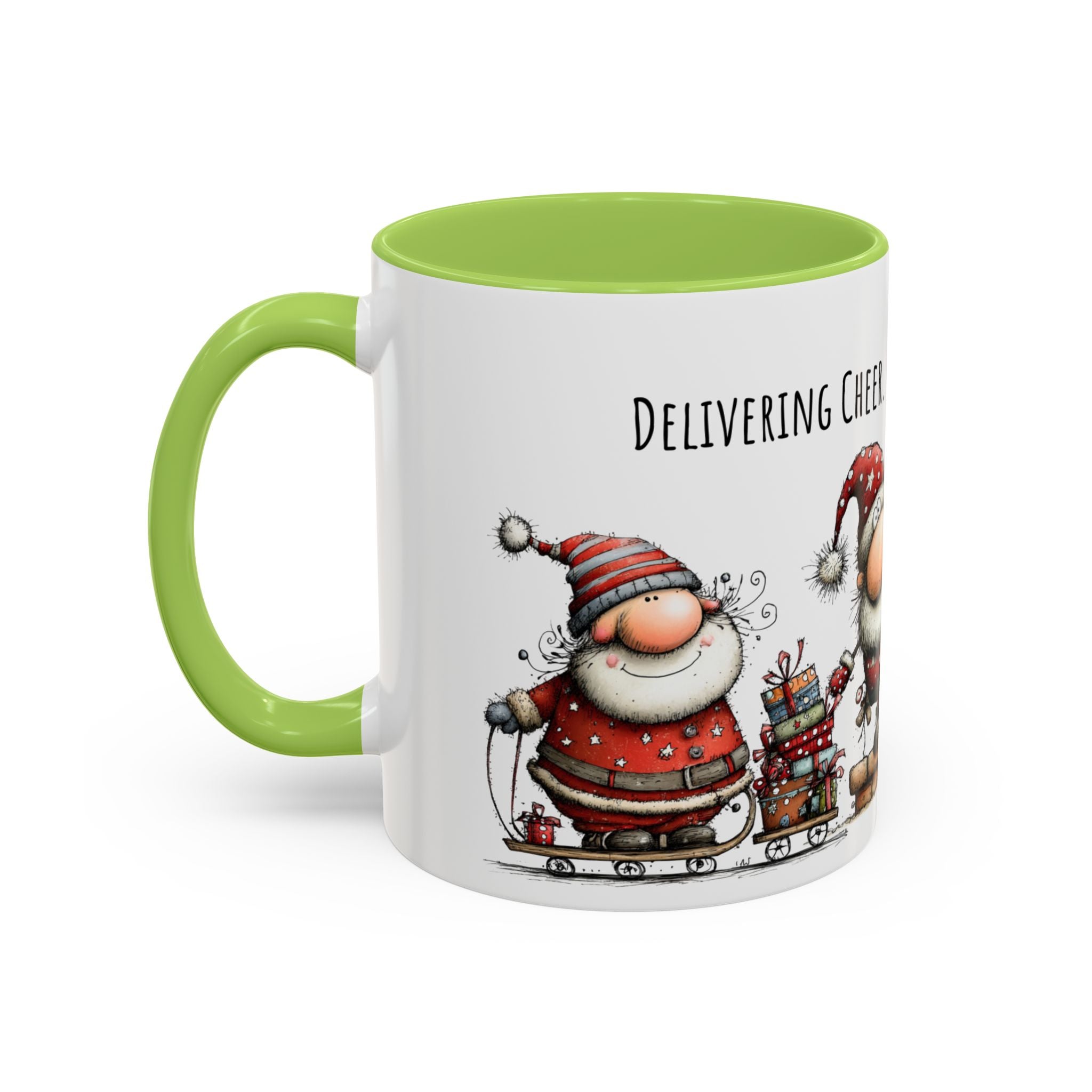 Delivering Cheer Santa Mug | Funny Holiday Coffee Cup
