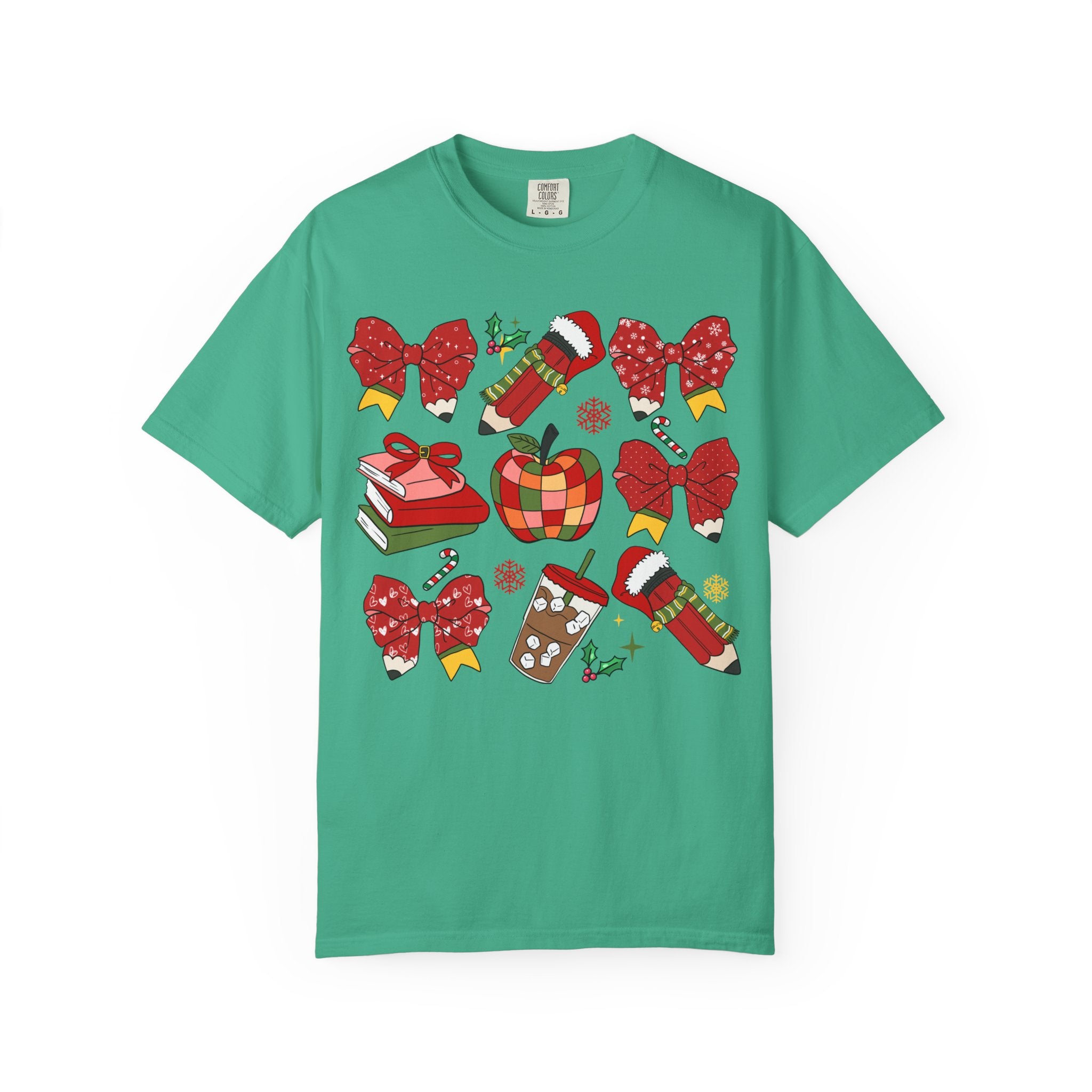 Christmas Teacher Sweatshirt | Red Bows & Holiday Classroom Pullover