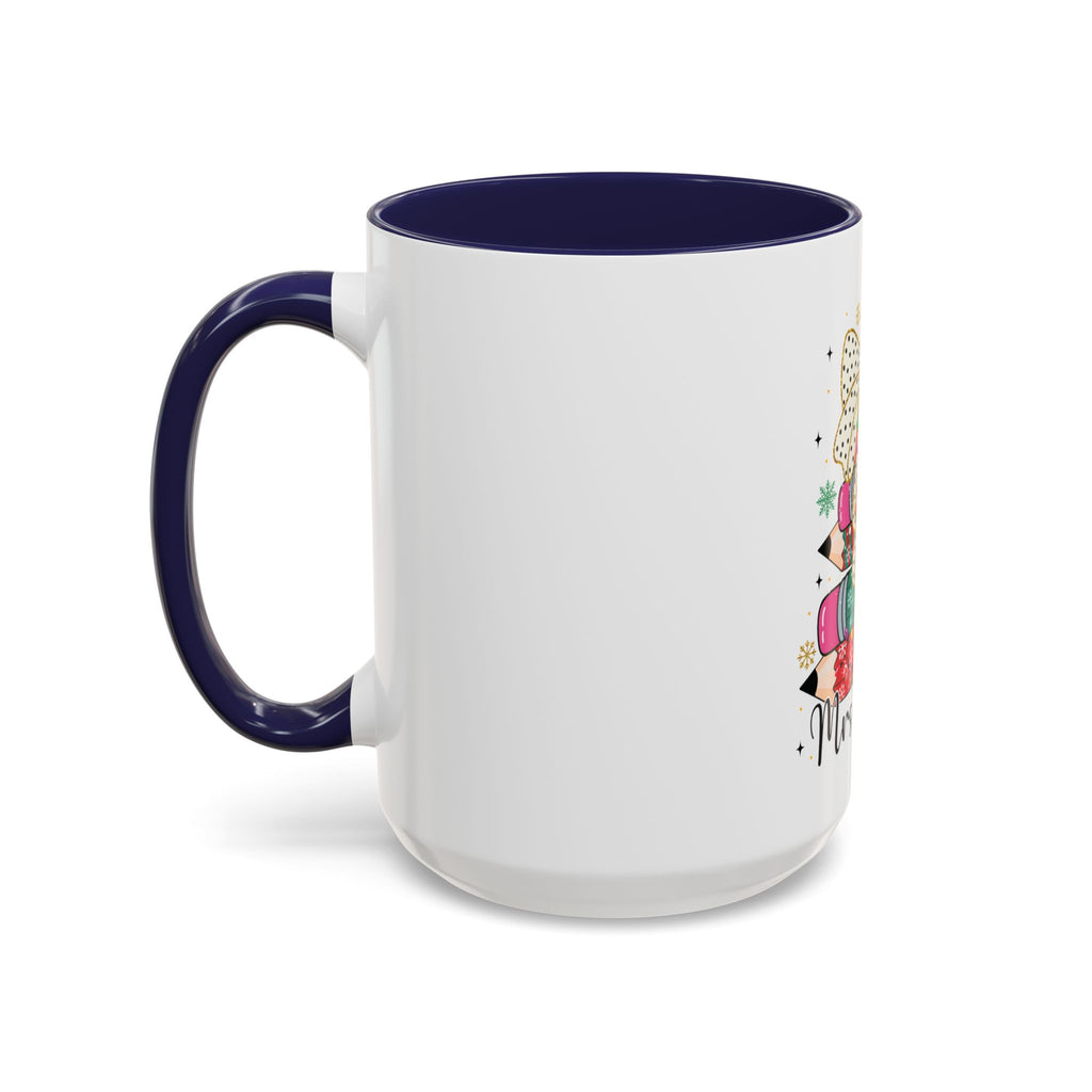 Mrs. Claus Christmas Mug – Teacher Pencil Tree Holiday Cup