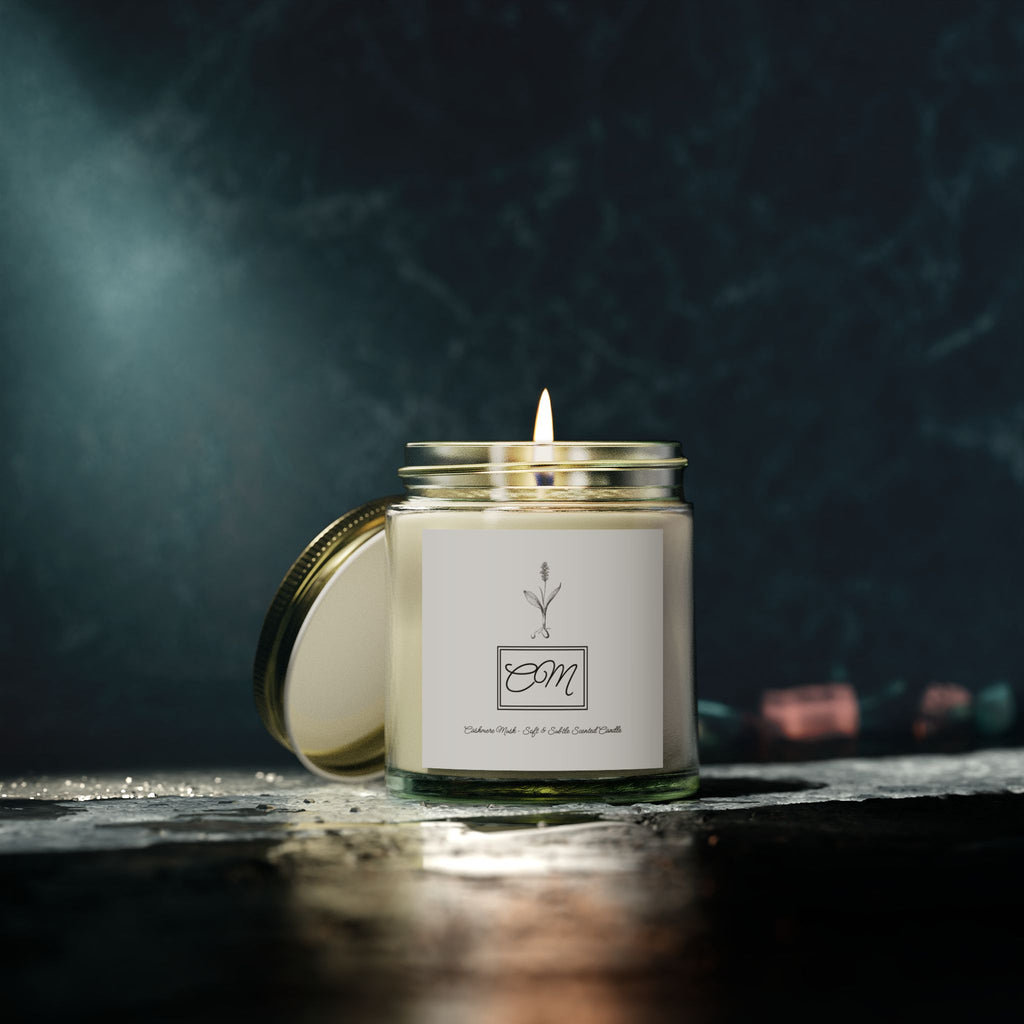 Cashmere Musk Scented Candle | Cozy Coconut Apricot Wax Candle | Fall Signature Candle Gift for Her