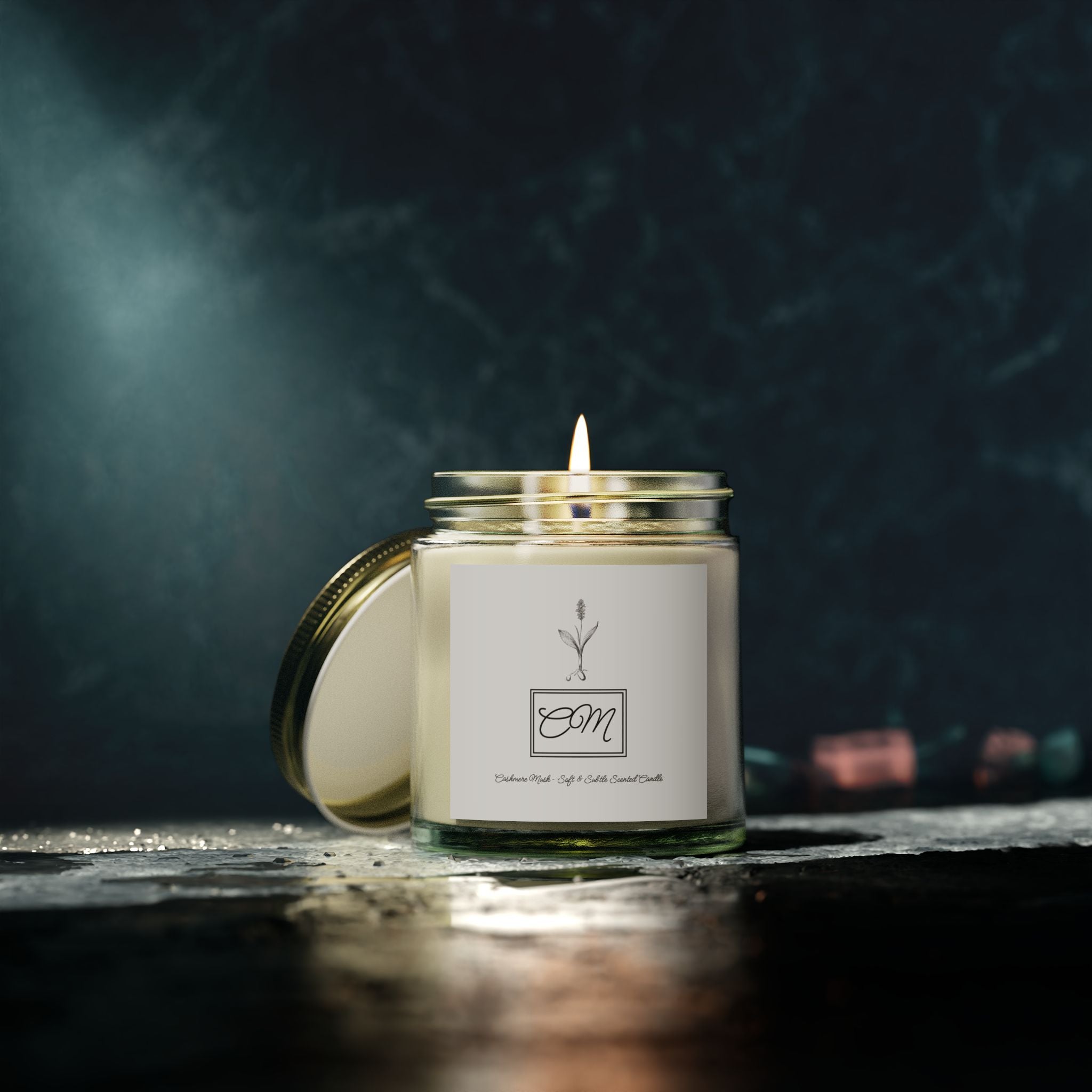 Cashmere Musk Scented Candle | Cozy Coconut Apricot Wax Candle | Fall Signature Candle Gift for Her