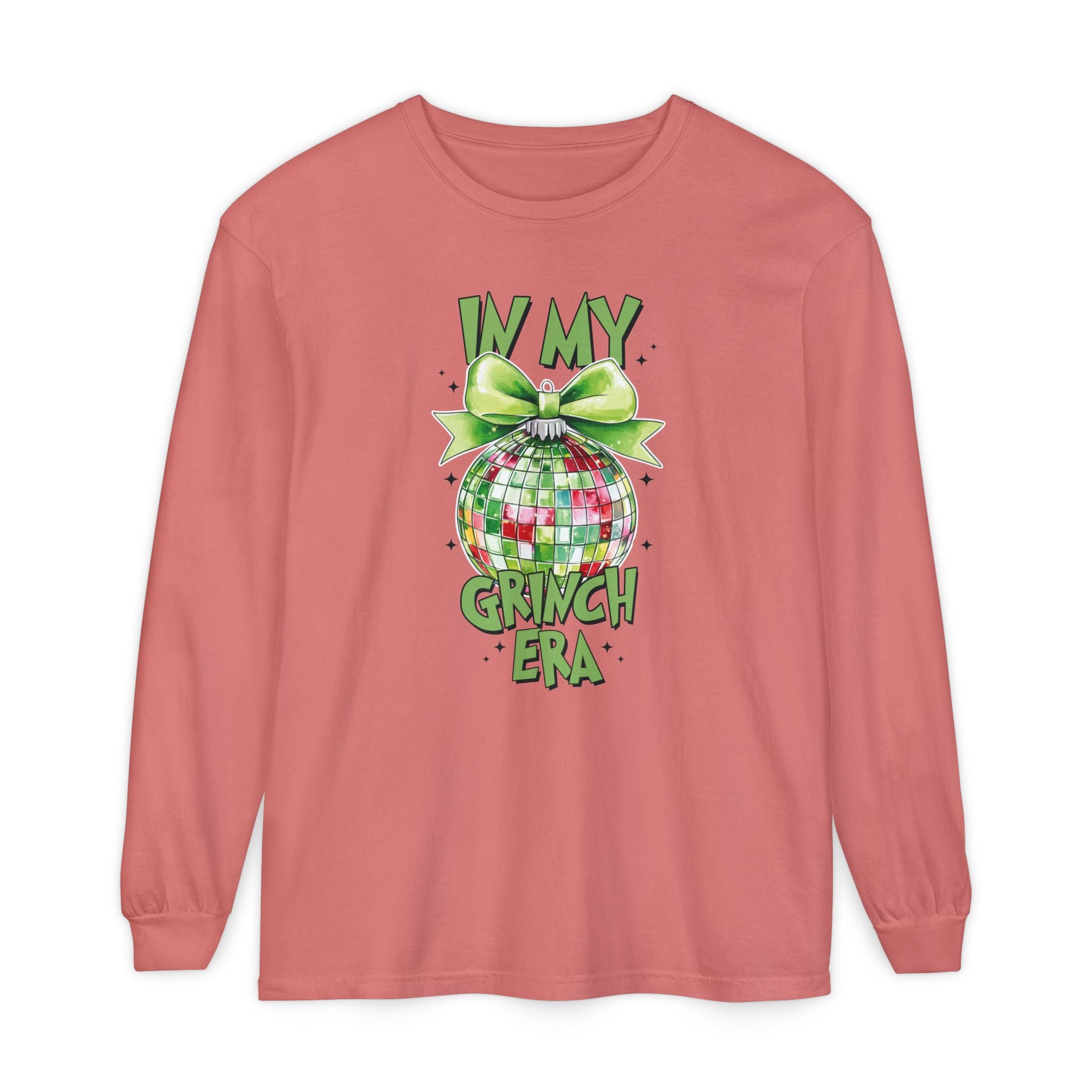 In My Grinch Era Shirt – Funny Christmas Tee with Disco Ornament