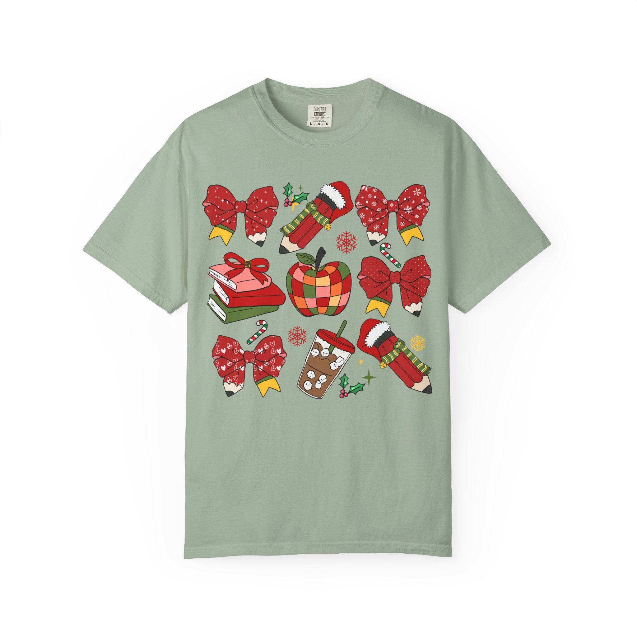 Christmas Teacher Sweatshirt | Red Bows & Holiday Classroom Pullover