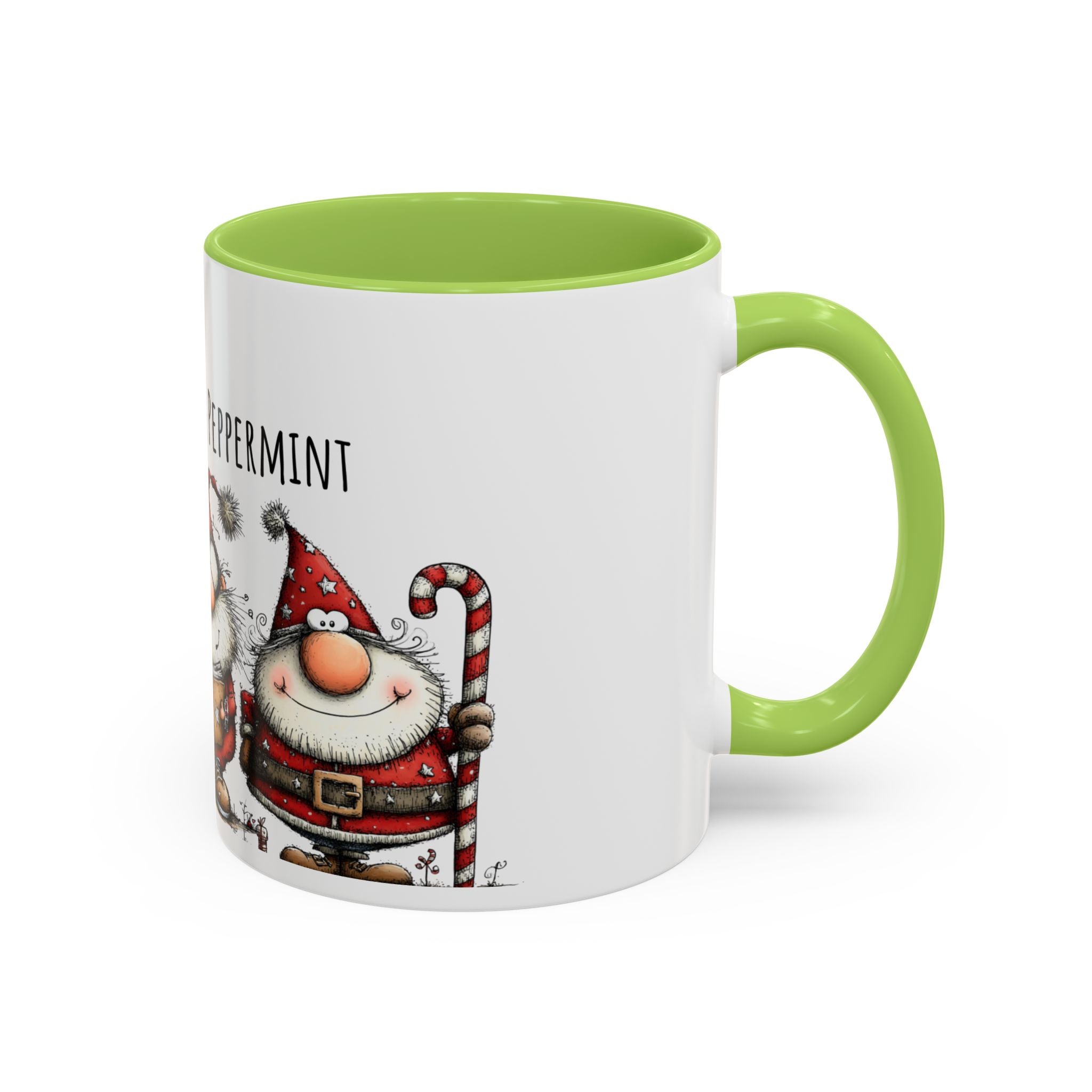 Page Turners & Peppermint Santa Mug – Cute Christmas Mug for Book Lovers