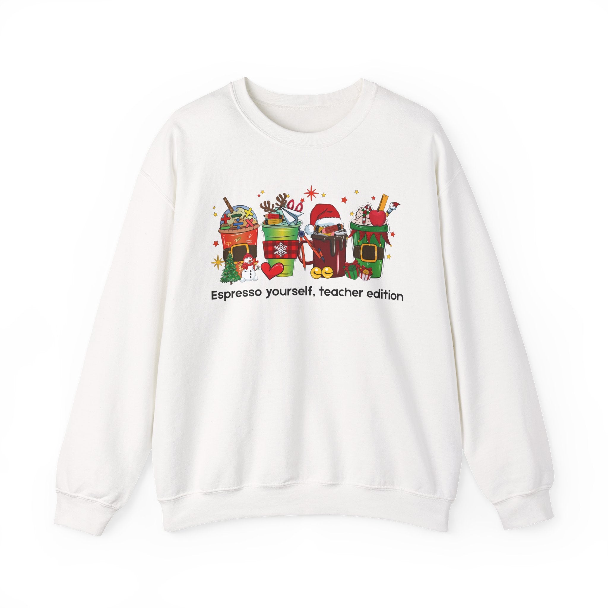 Espresso Yourself Teacher Sweatshirt – Funny Christmas Gift for Teachers