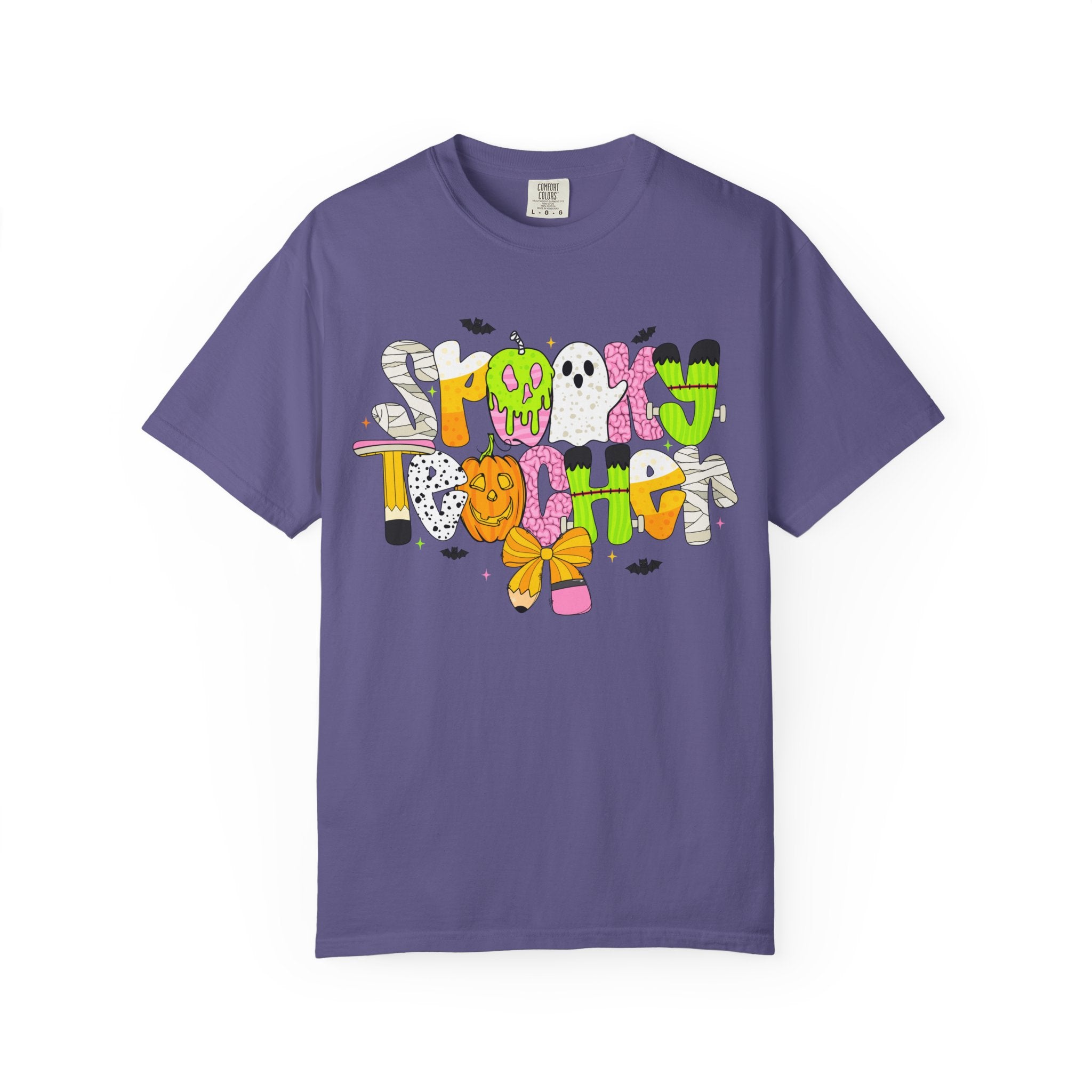 Spooky Teacher Shirt, Funny Halloween Teacher TShirt, Fall Graphic Tee, Halloween Teacher Gift, Cute October School Shirt