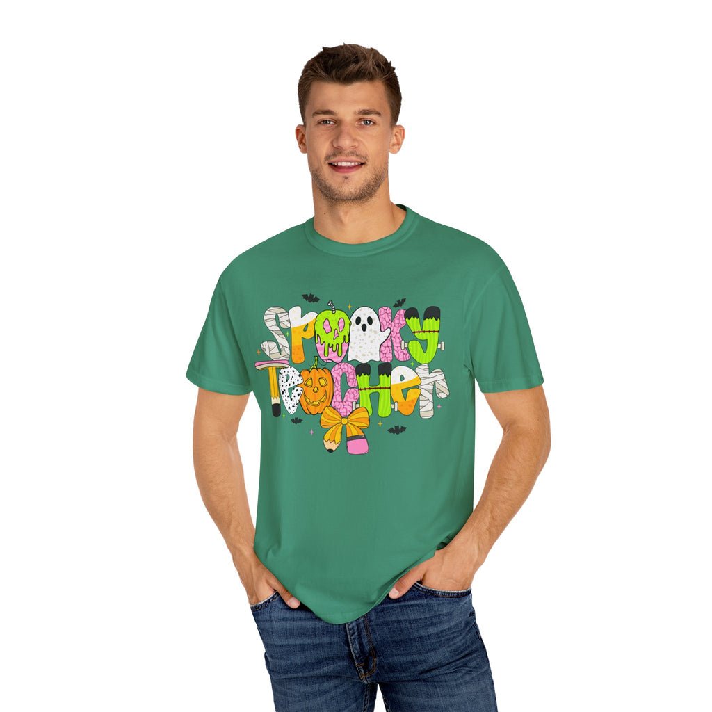 Spooky Teacher Shirt, Funny Halloween Teacher TShirt, Fall Graphic Tee, Halloween Teacher Gift, Cute October School Shirt