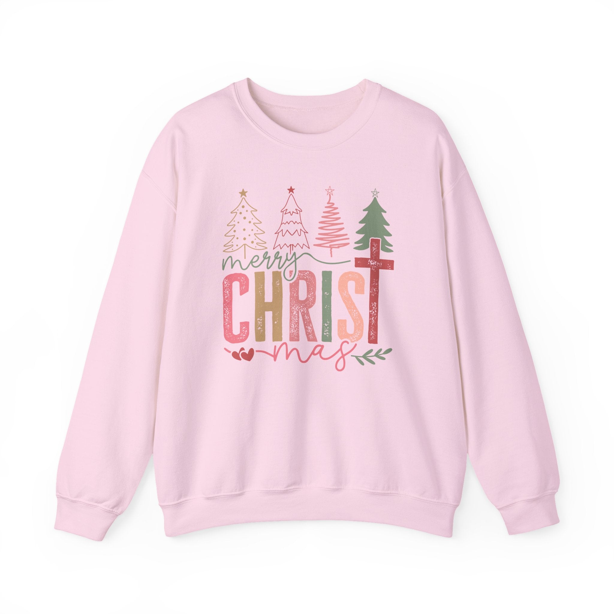 Merry CHRISTmas Sweatshirt – Christian Christmas Sweater for Women, Faith-Based Holiday Pullover