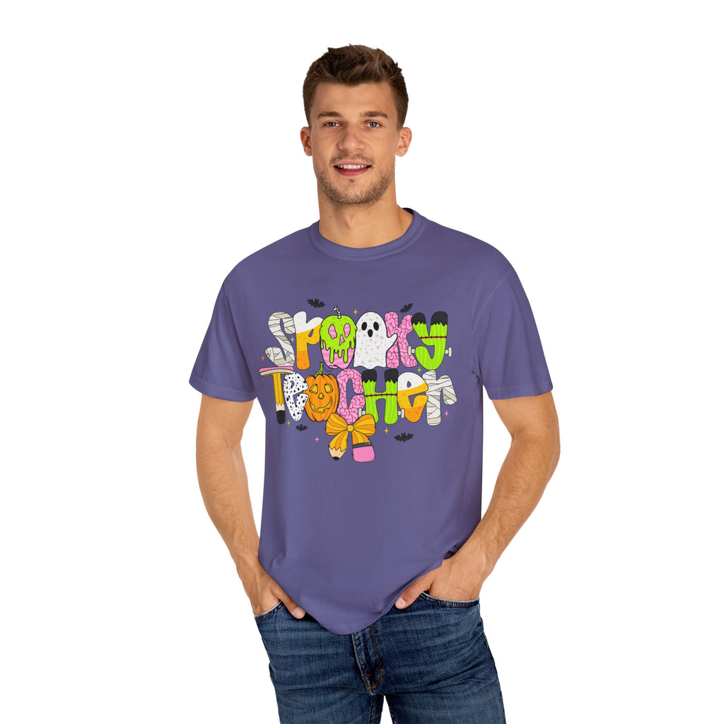 Spooky Teacher Shirt, Funny Halloween Teacher TShirt, Fall Graphic Tee, Halloween Teacher Gift, Cute October School Shirt