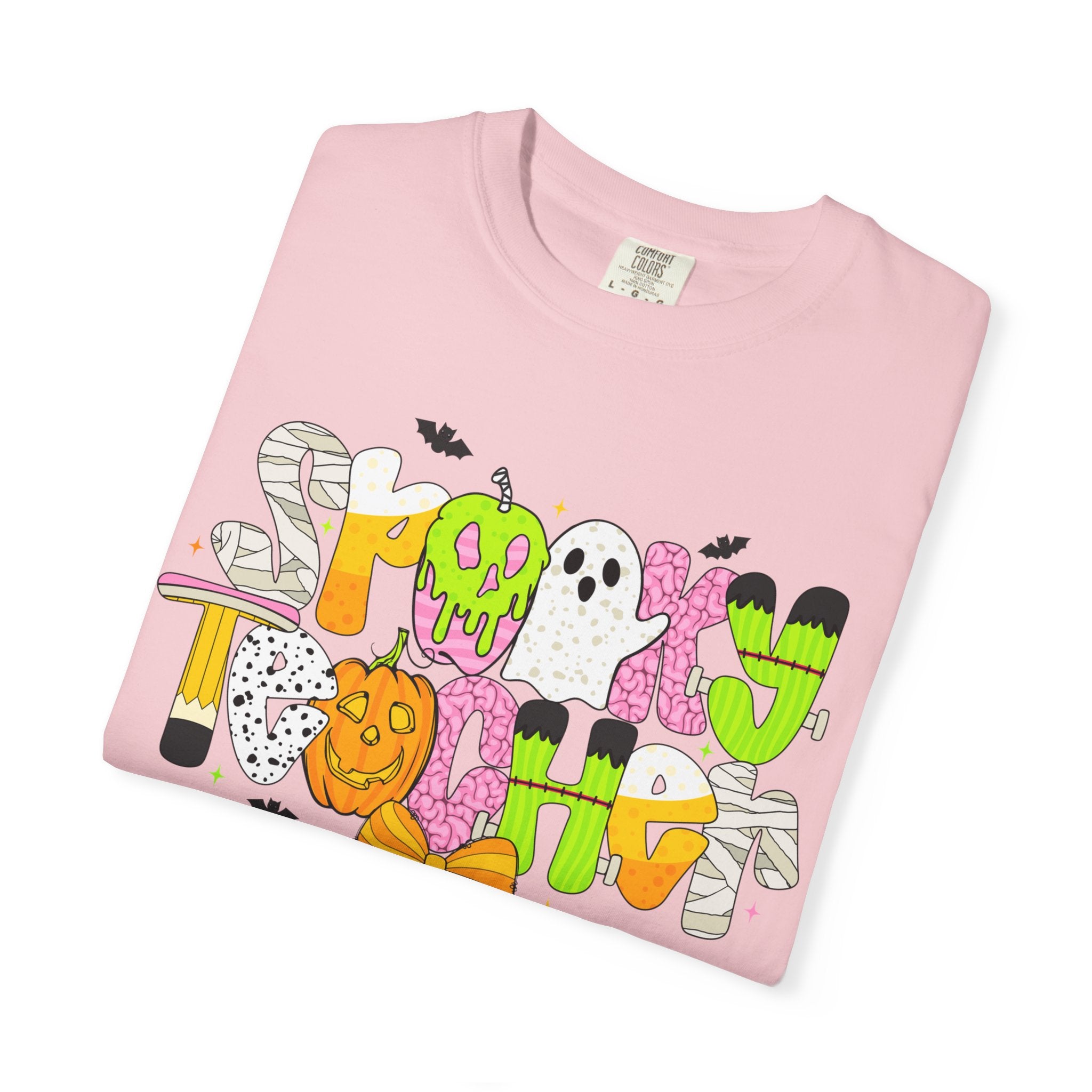 Spooky Teacher Shirt, Funny Halloween Teacher TShirt, Fall Graphic Tee, Halloween Teacher Gift, Cute October School Shirt