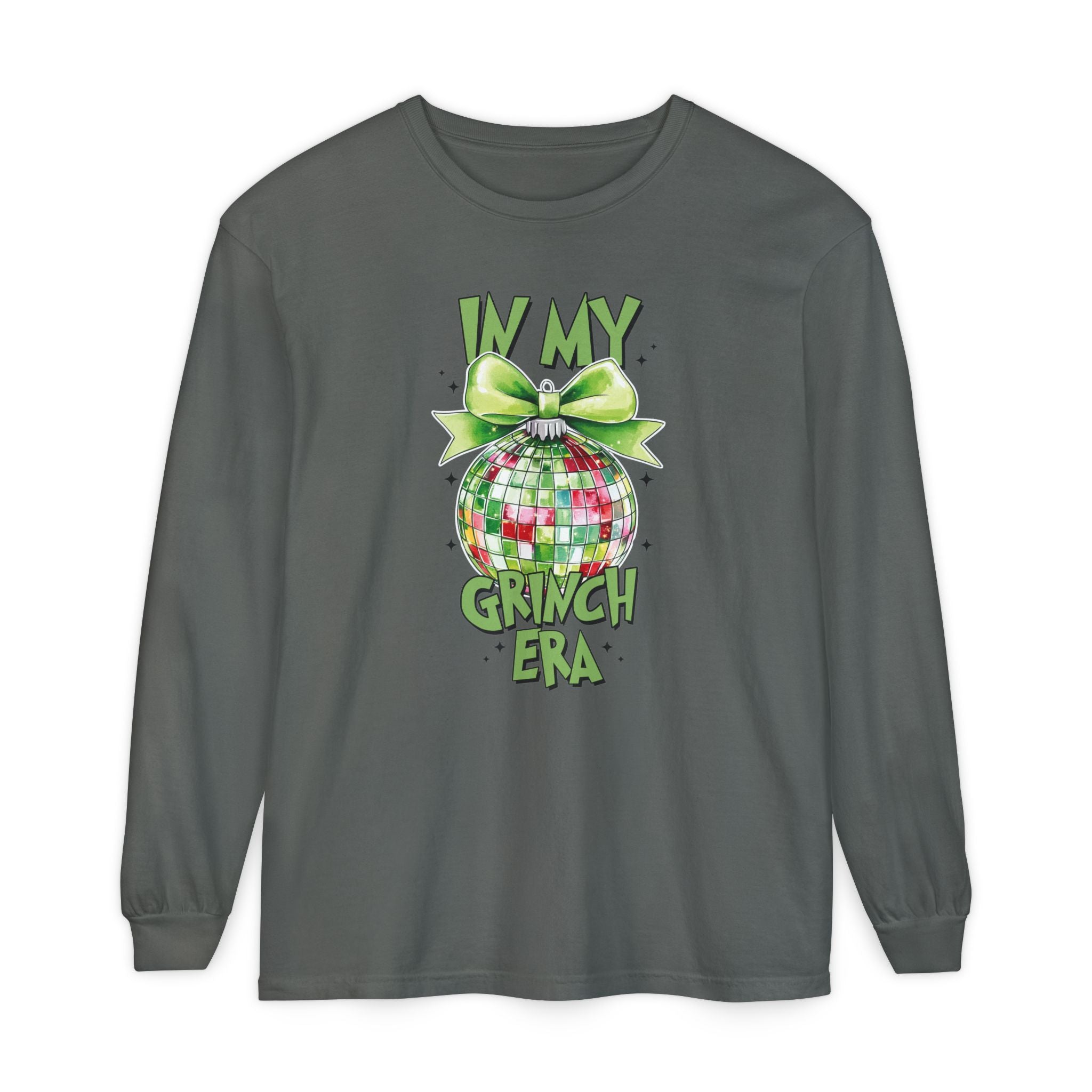 In My Grinch Era Shirt – Funny Christmas Tee with Disco Ornament
